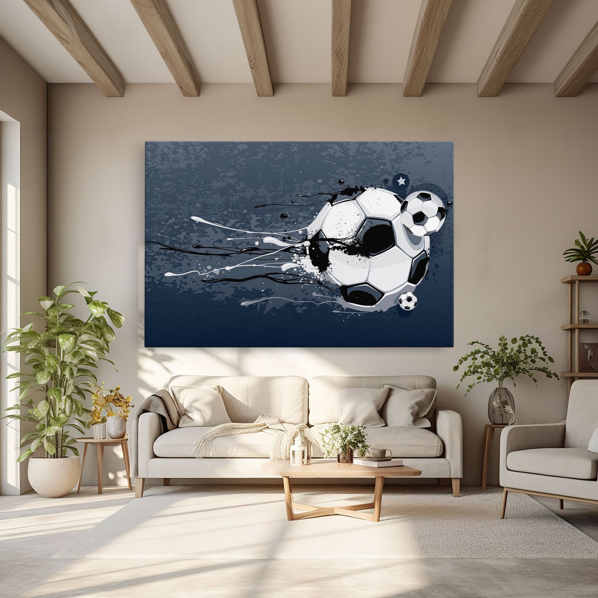 Blue Football mockup 6