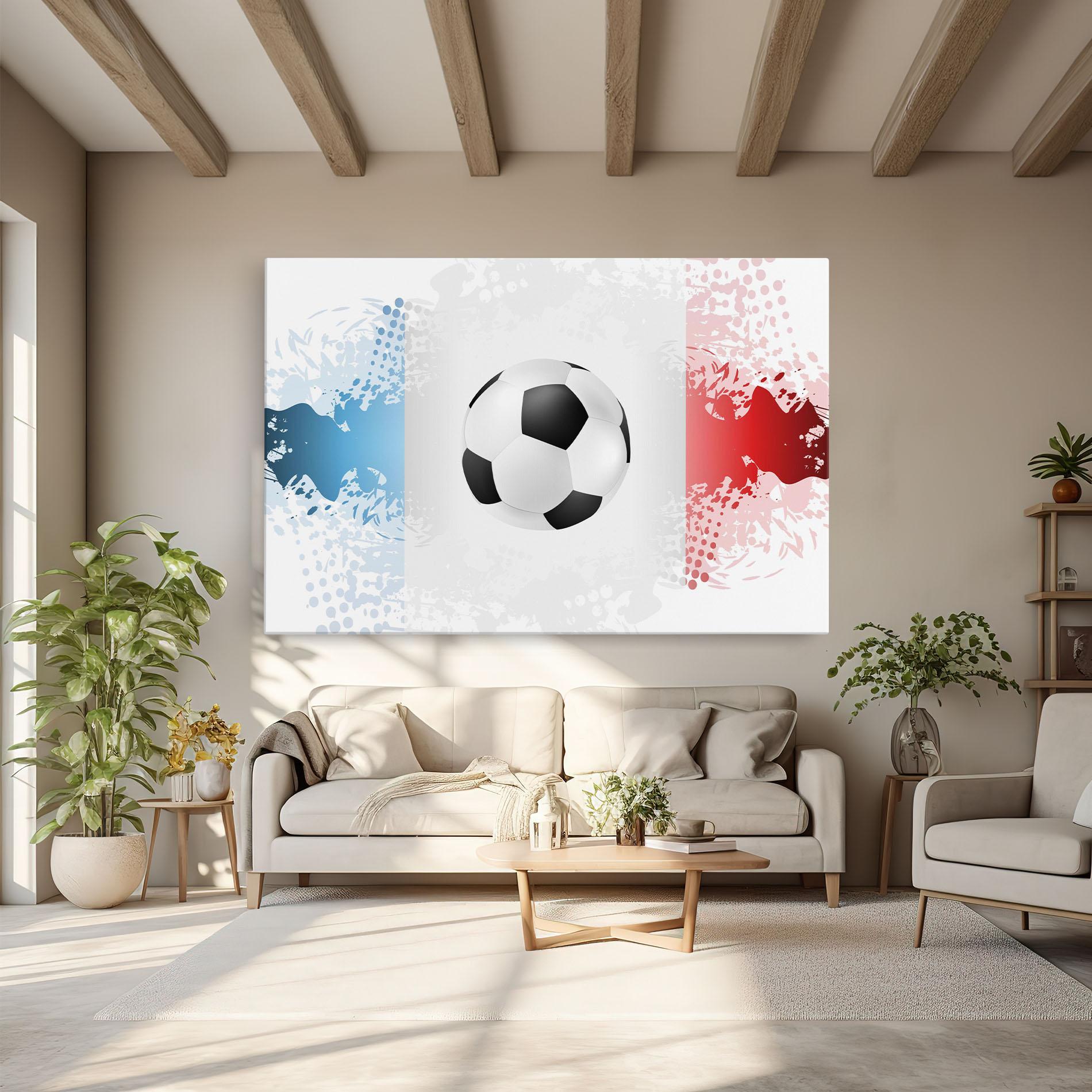 Leinwandbild France Football mockup 6
