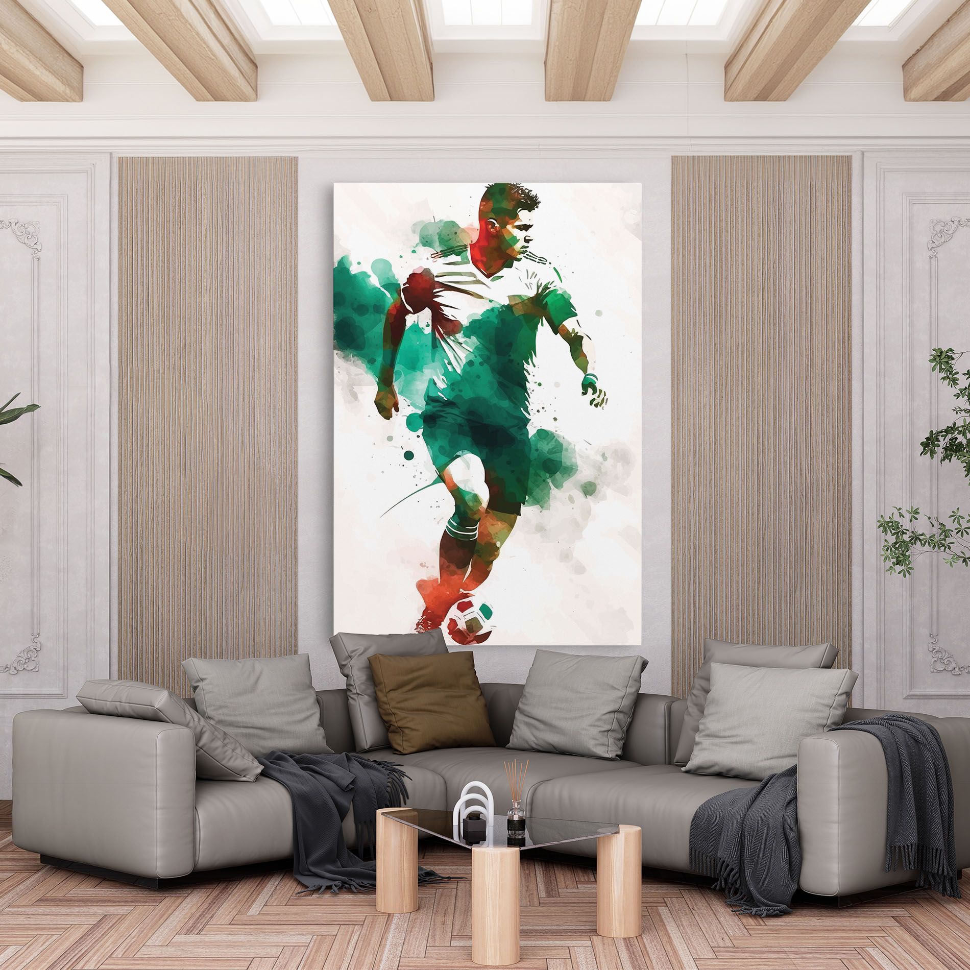 Green Football mockup 6