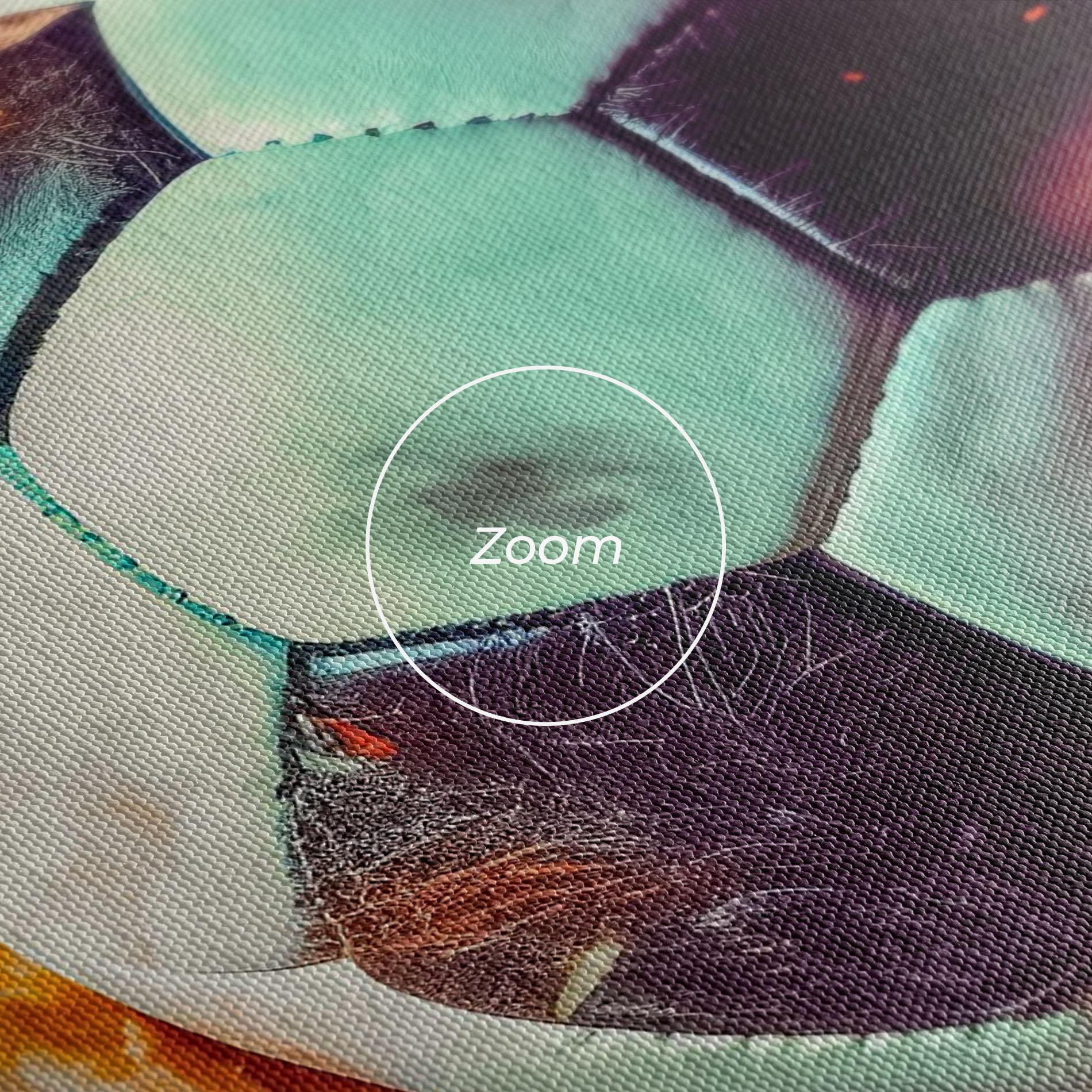 Leinwandbild Football Explosion mockup 3