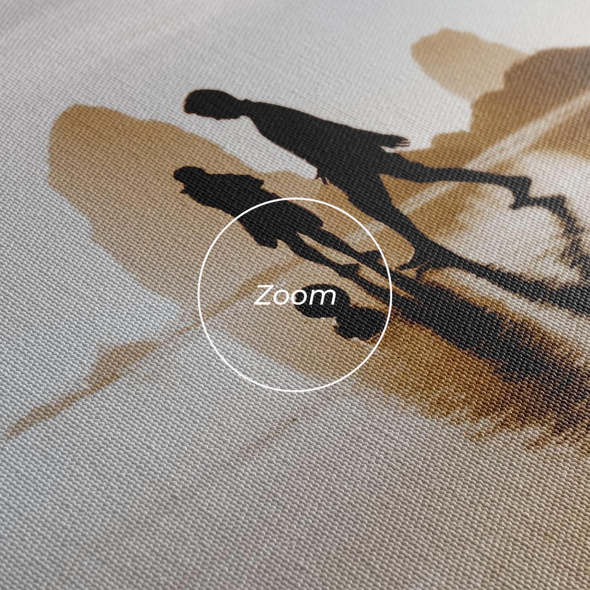 Leinwandbild Football On Water mockup 3