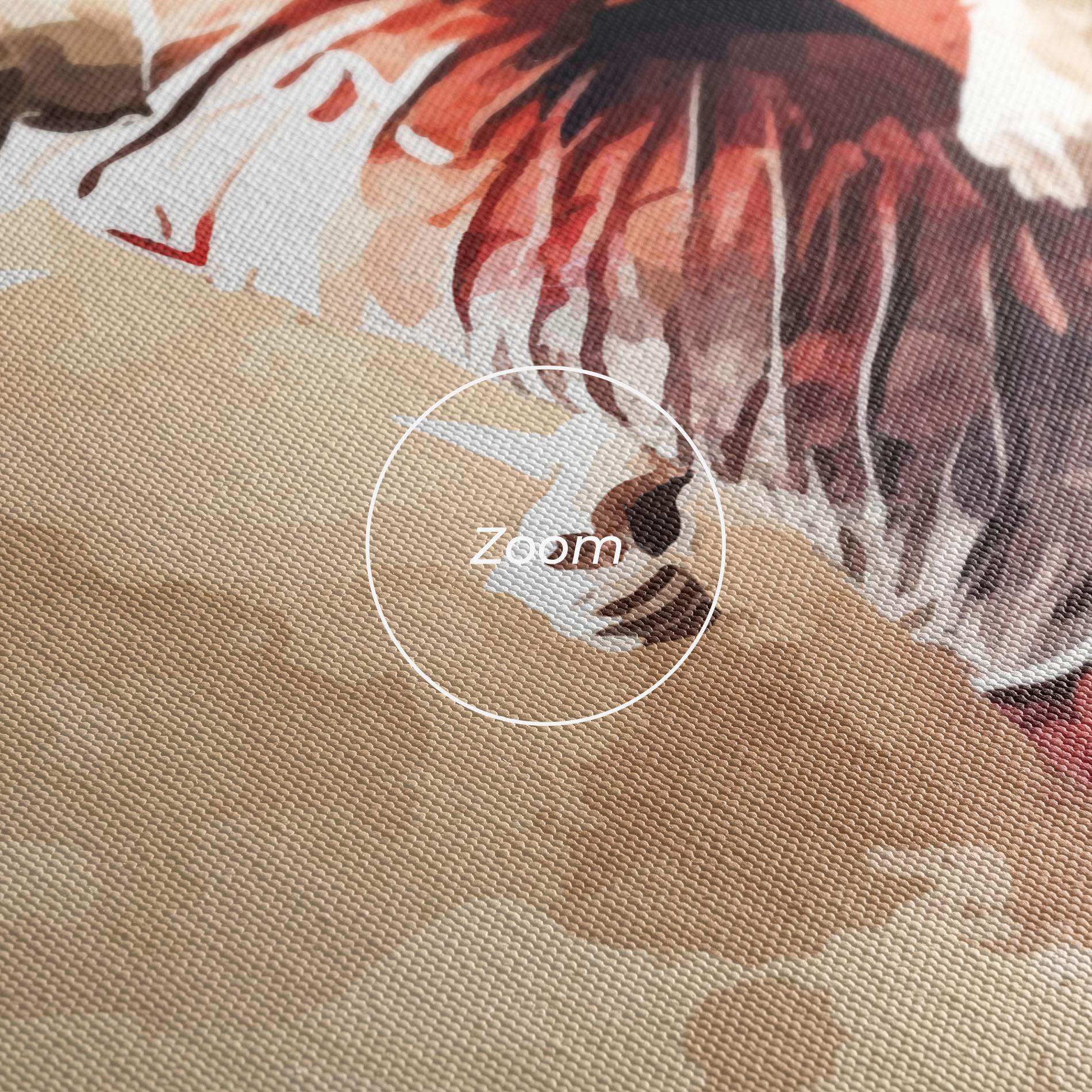 Leinwandbild Football Red Cream mockup 3