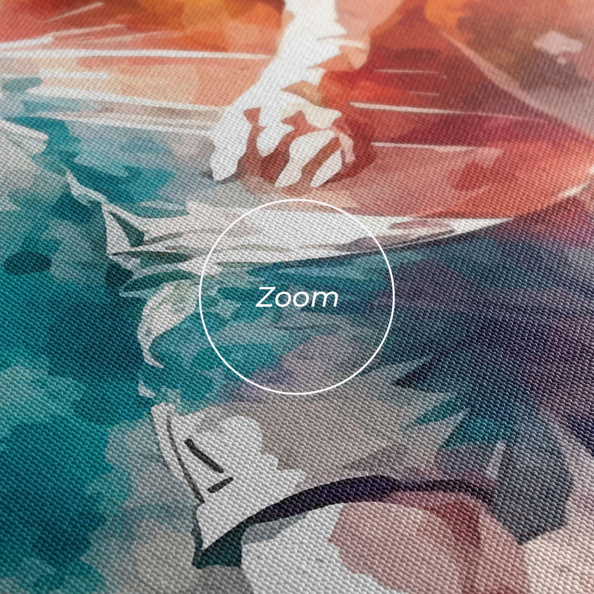 Leinwandbild Football Watercolor mockup 3