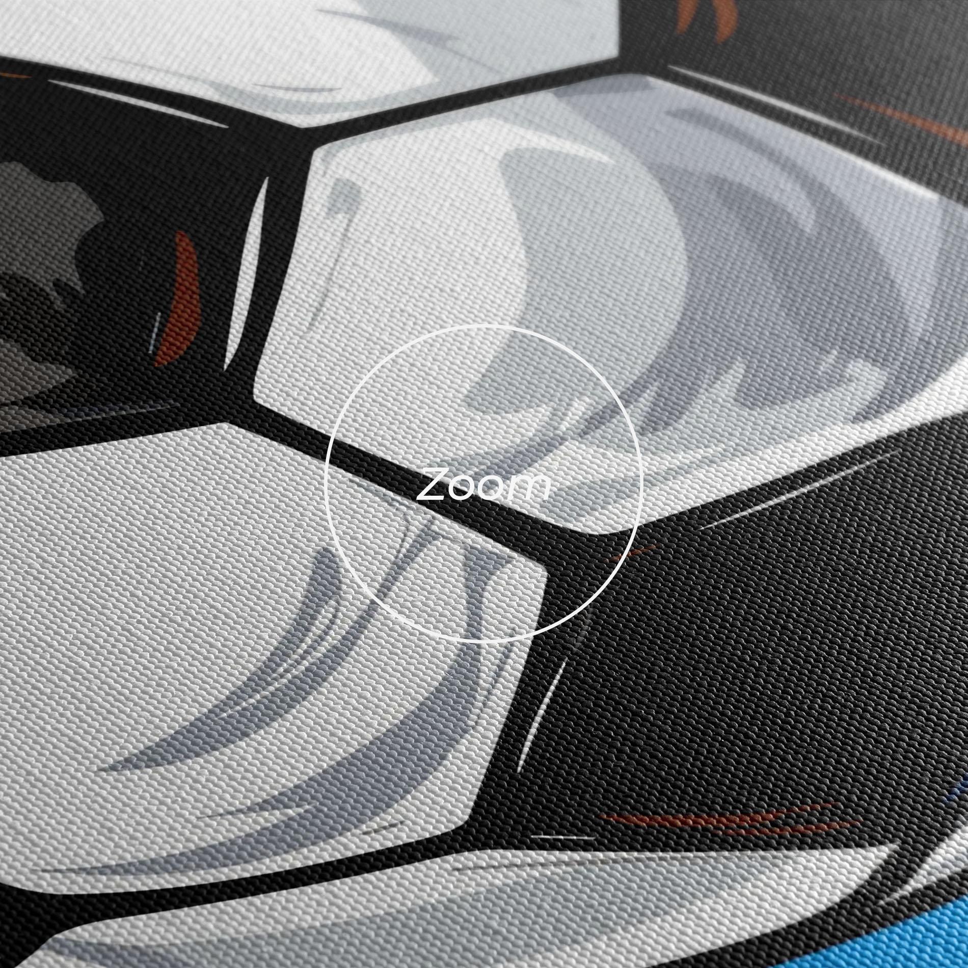 Leinwandbild Football Wave mockup 3