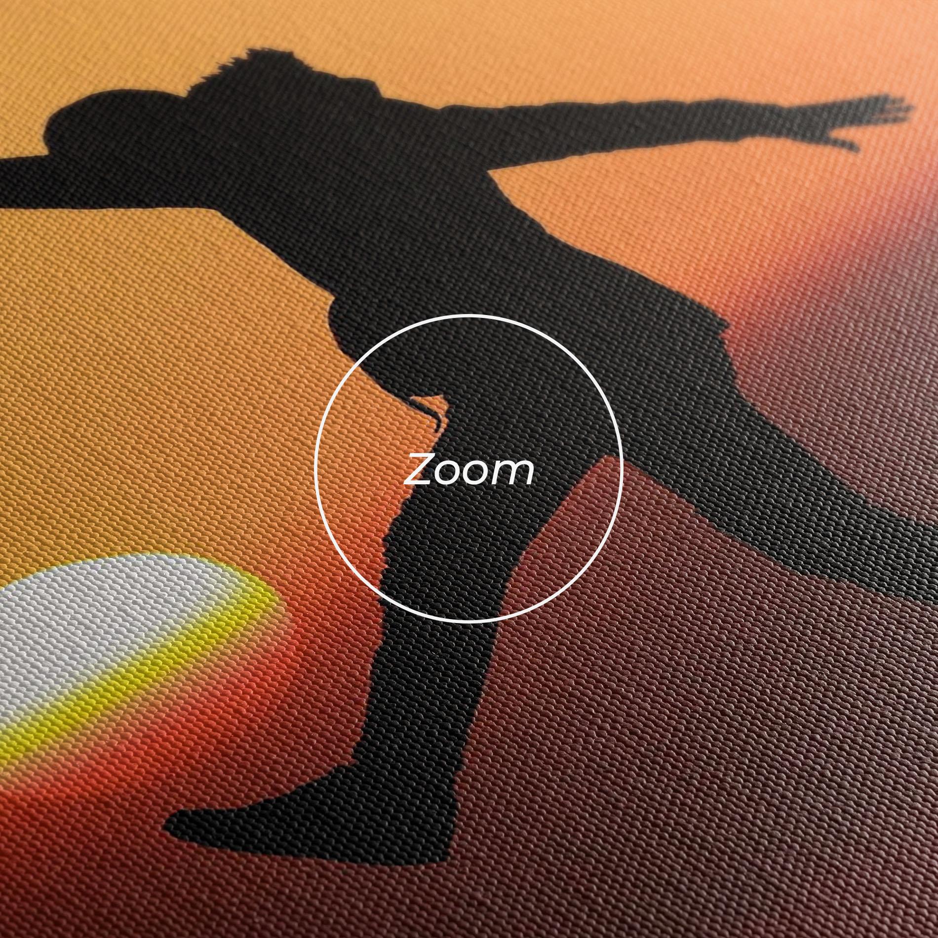 Leinwandbild Football With The Sun mockup 3