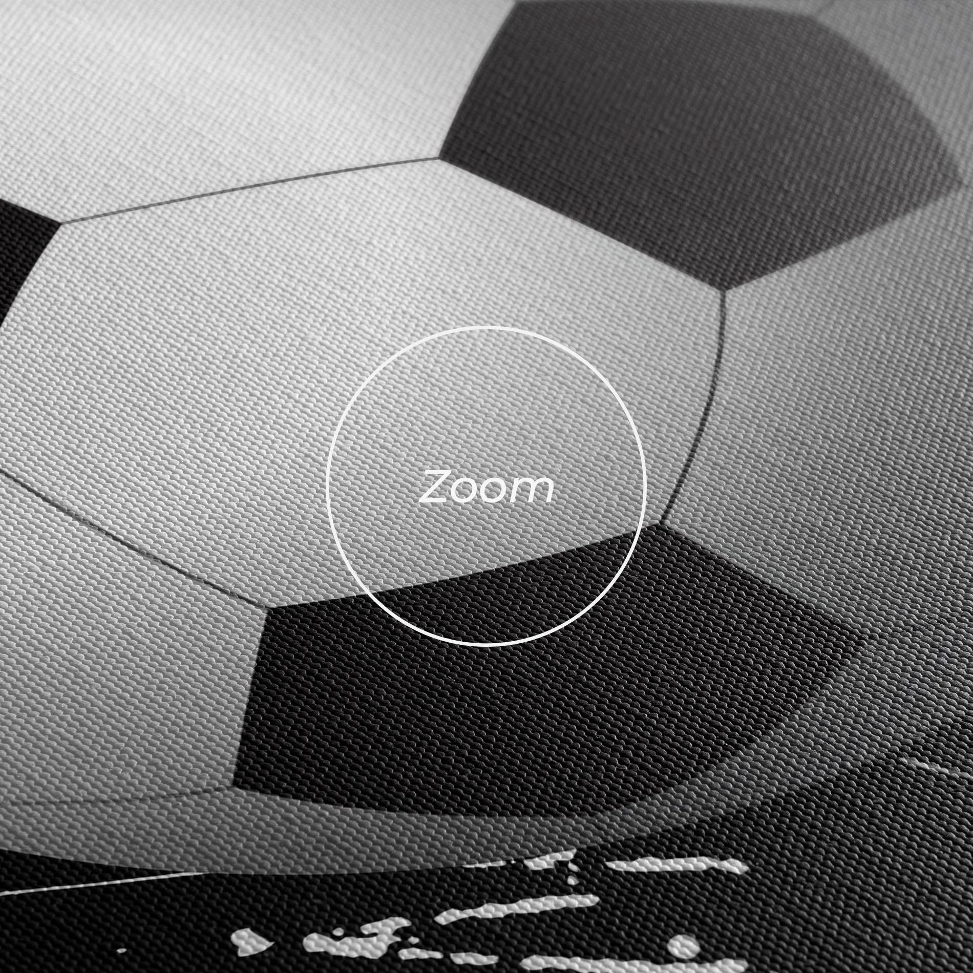 Leinwandbild Green Black Football mockup 3