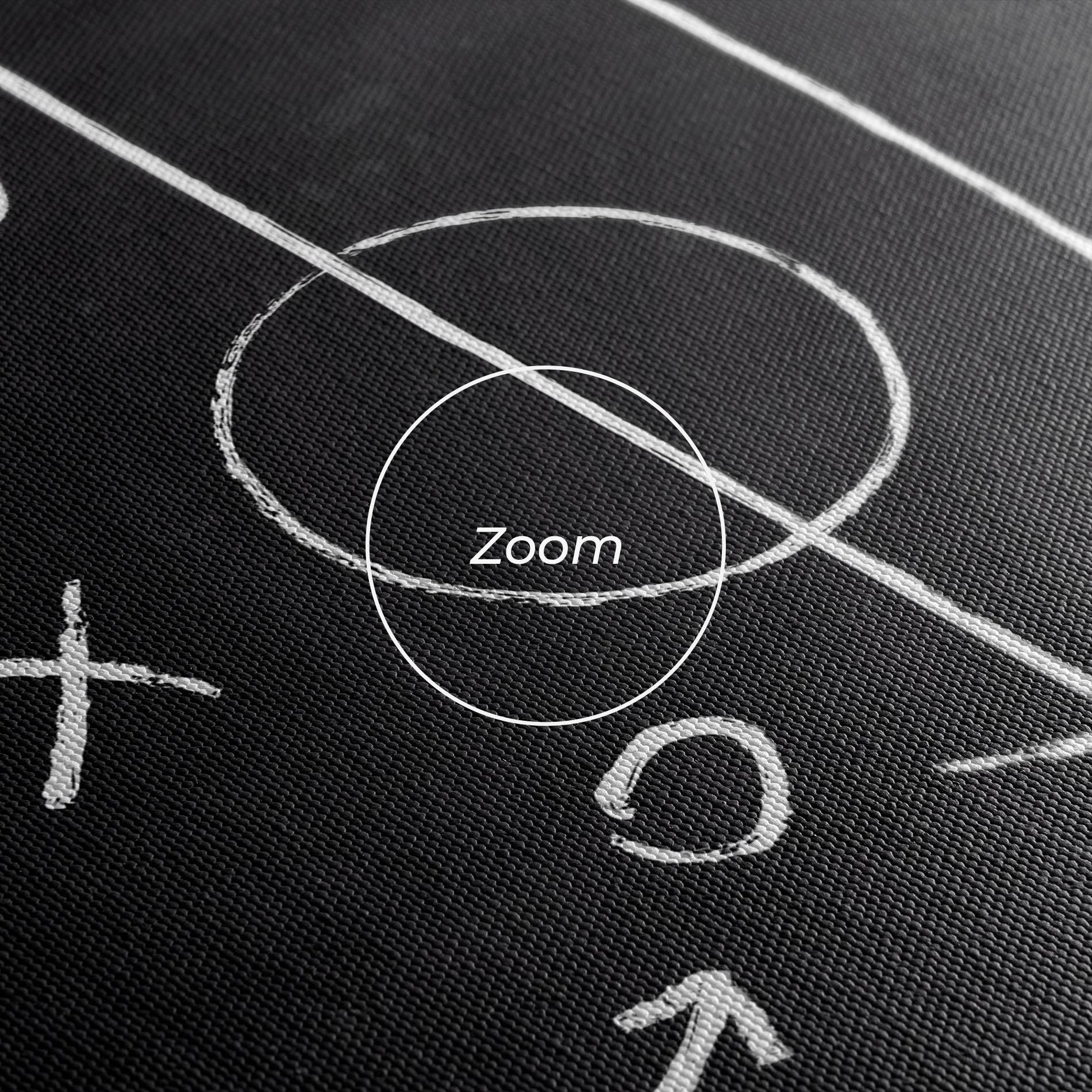 Leinwandbild Grey Board Football mockup 3