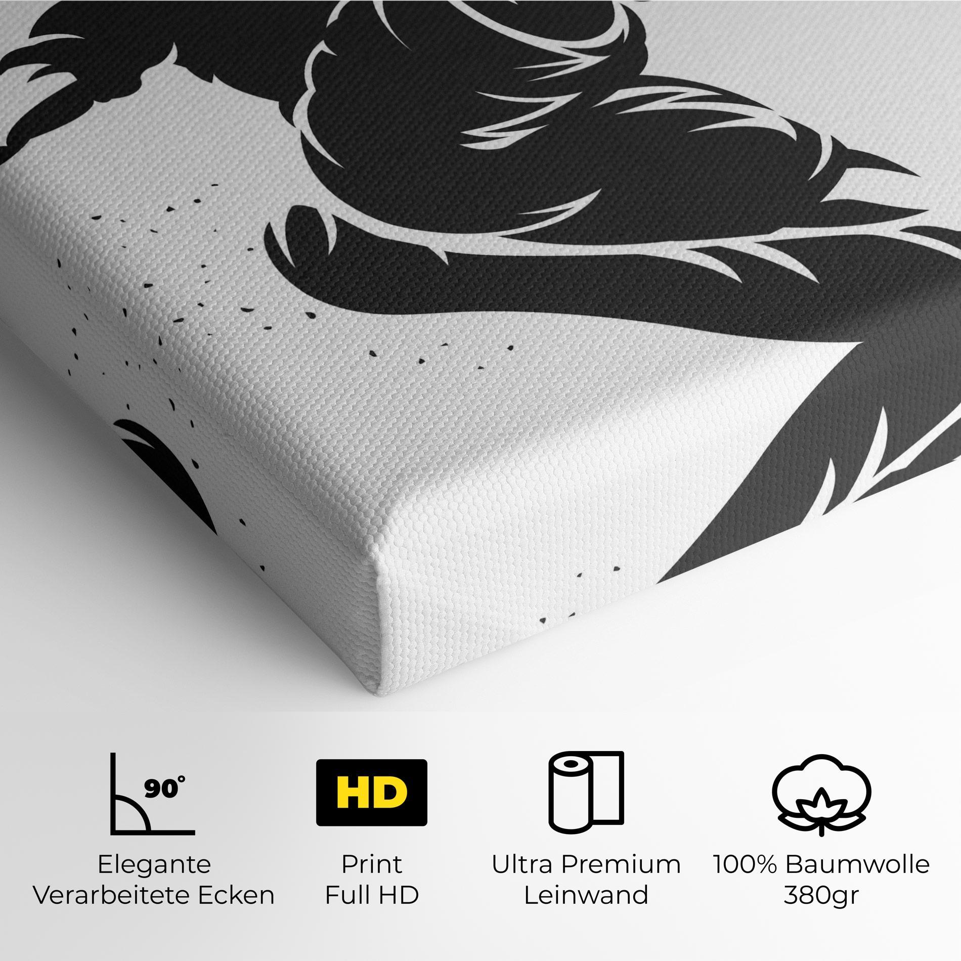 Leinwandbild Air Football mockup 4