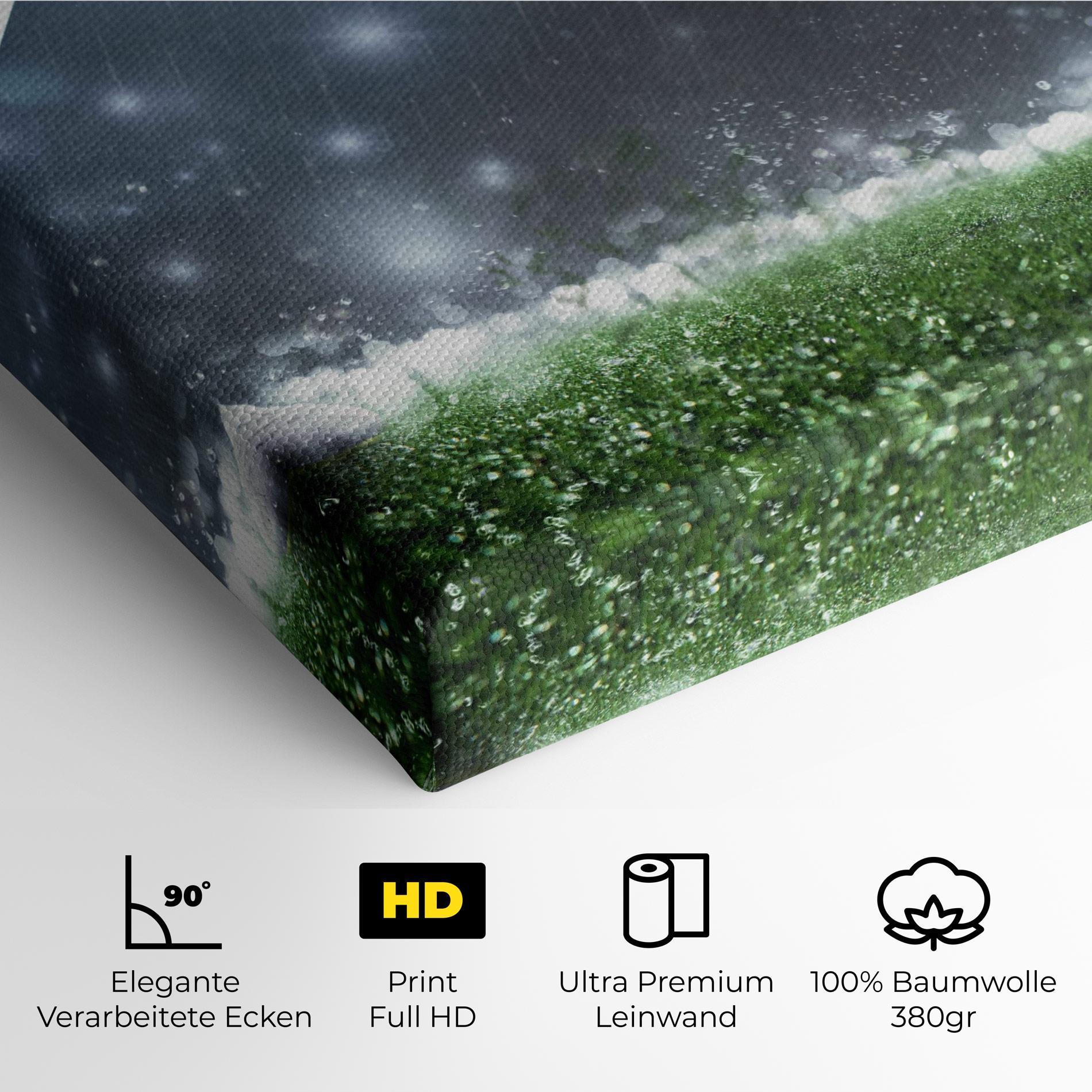 Leinwandbild Close Up Football Scene mockup 4