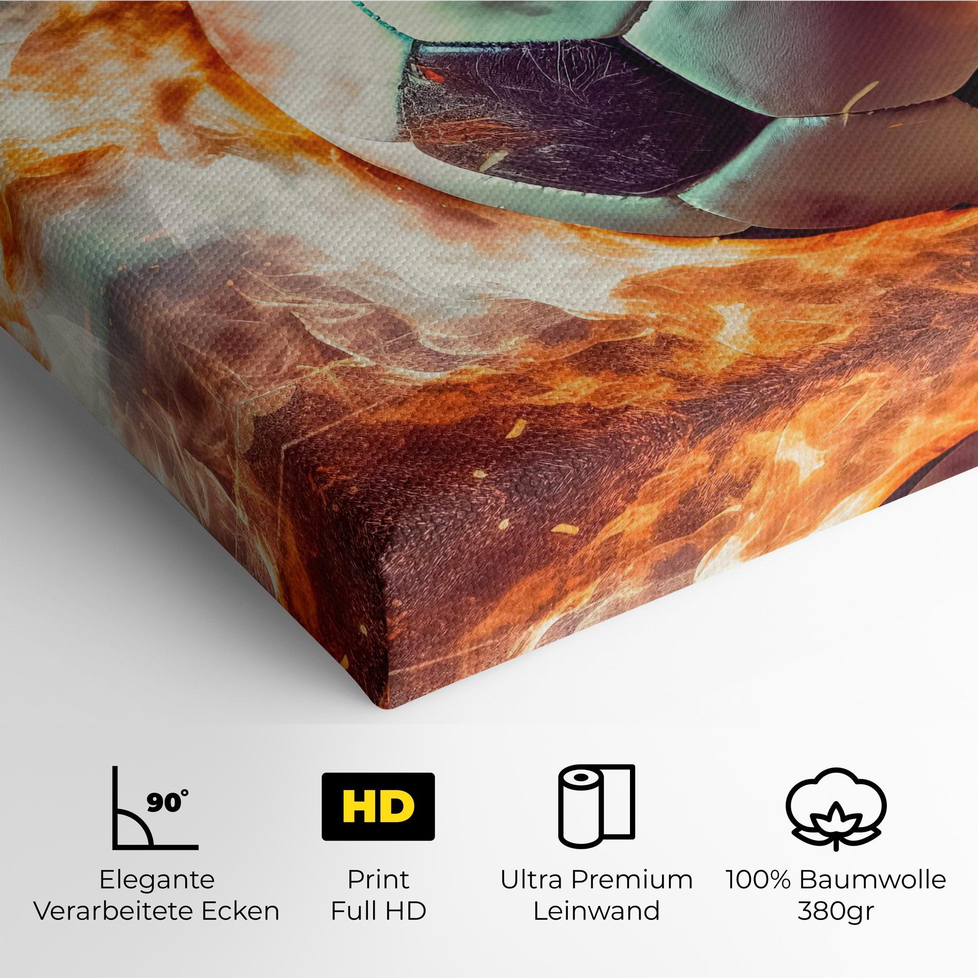 Leinwandbild Football Explosion mockup 4