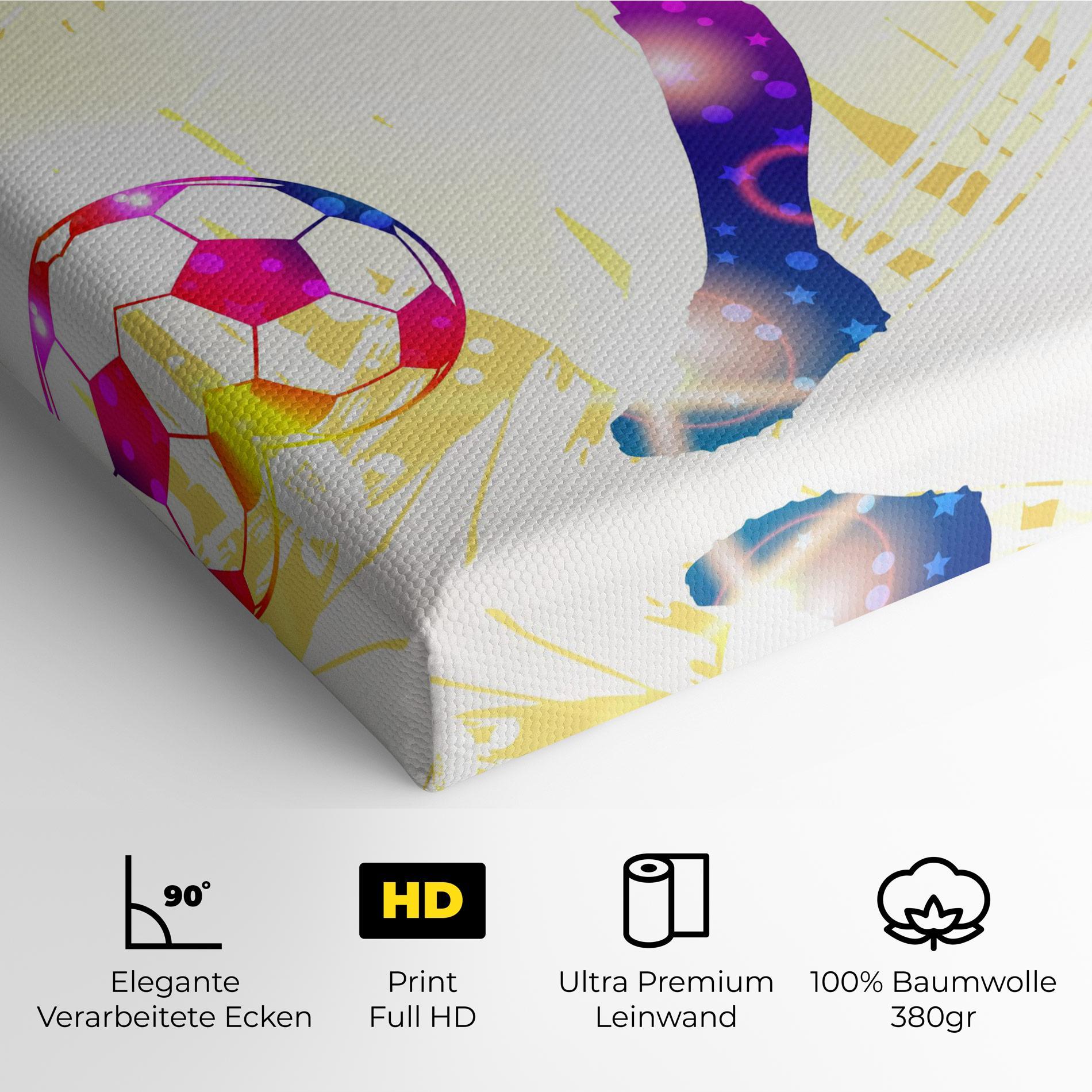 Leinwandbild Football Gold Art mockup 4
