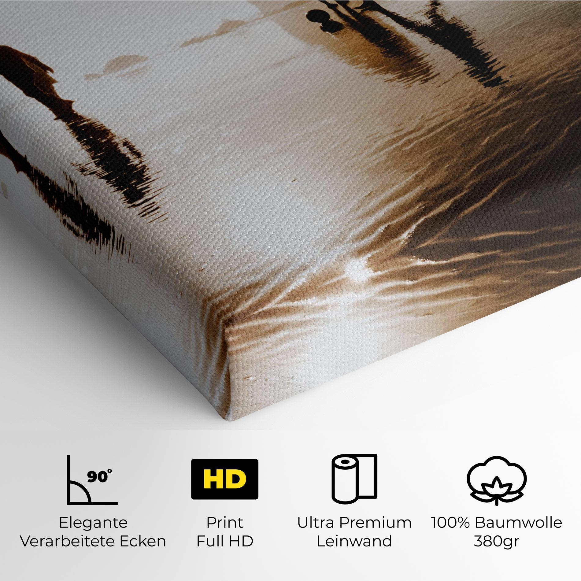 Leinwandbild Football On Water mockup 4