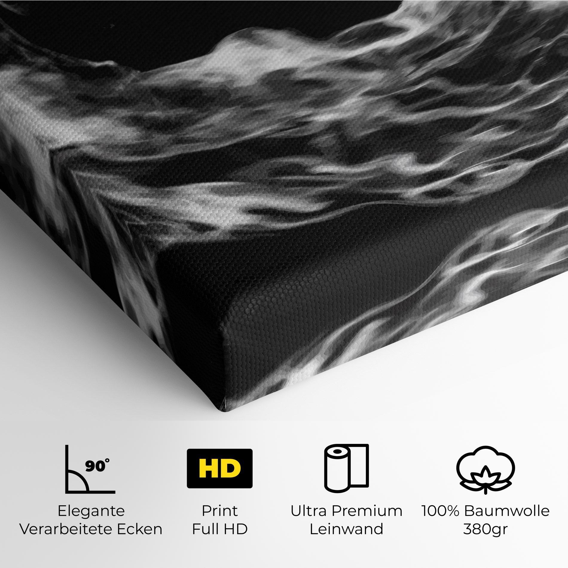 Leinwandbild Football White Smoke mockup 4