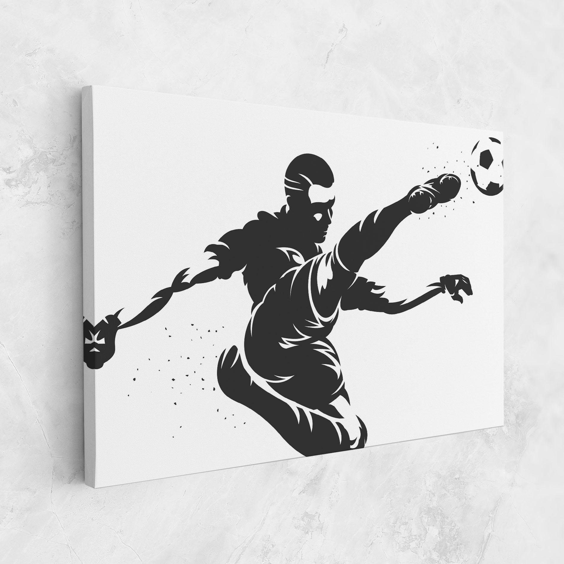 Leinwandbild Air Football mockup 1
