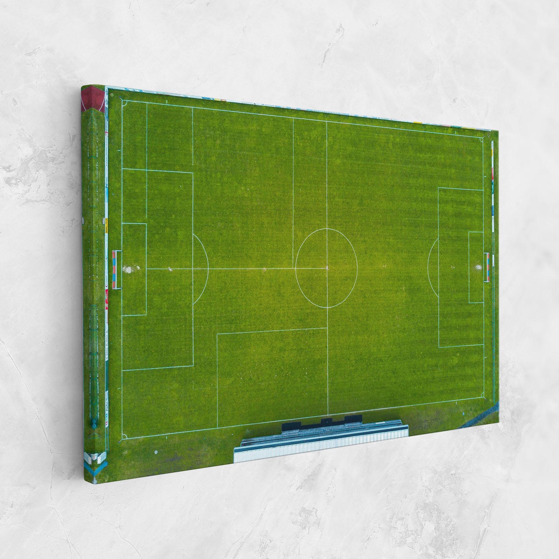 Leinwandbild Green Football Field mockup 1