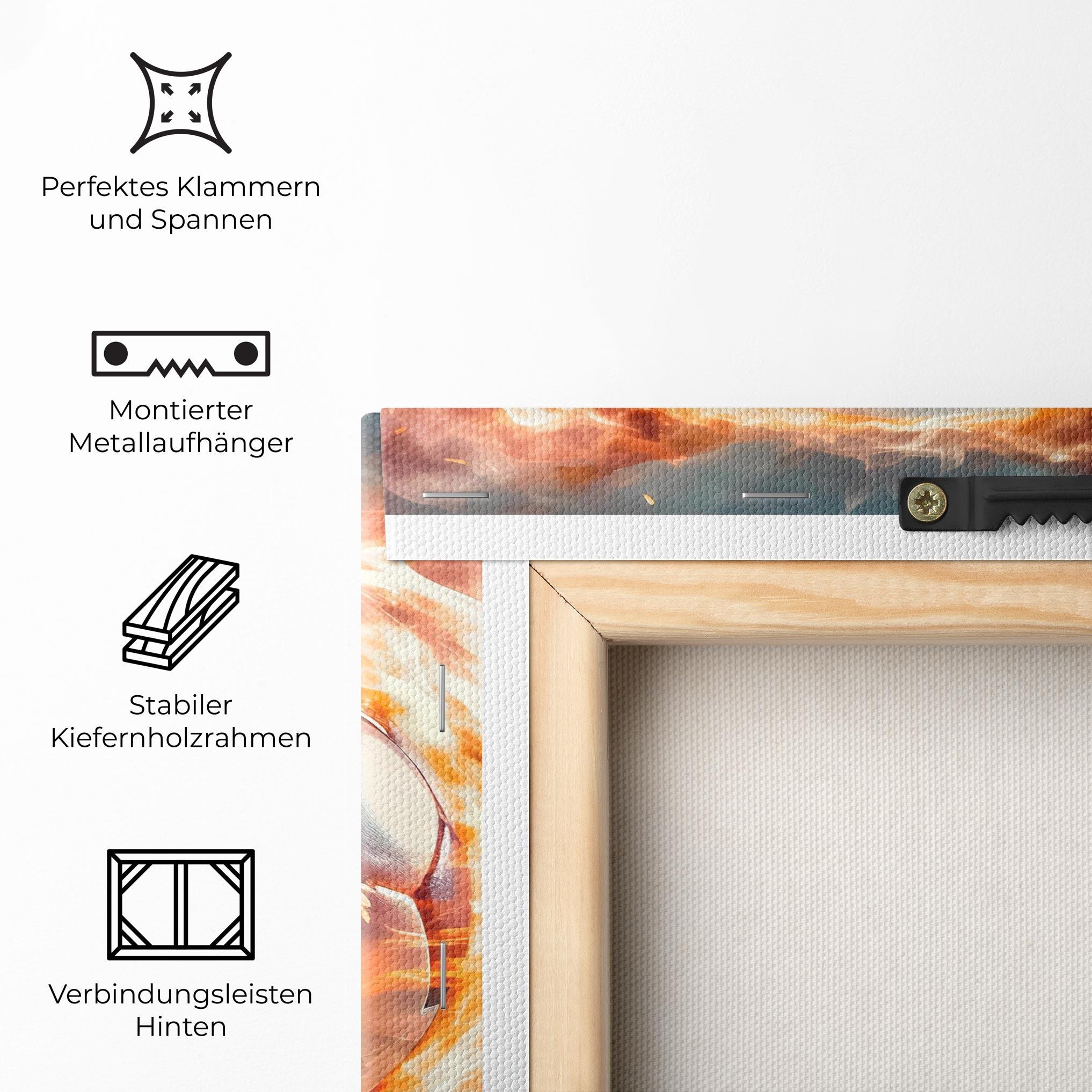 Leinwandbild Football Explosion mockup 5