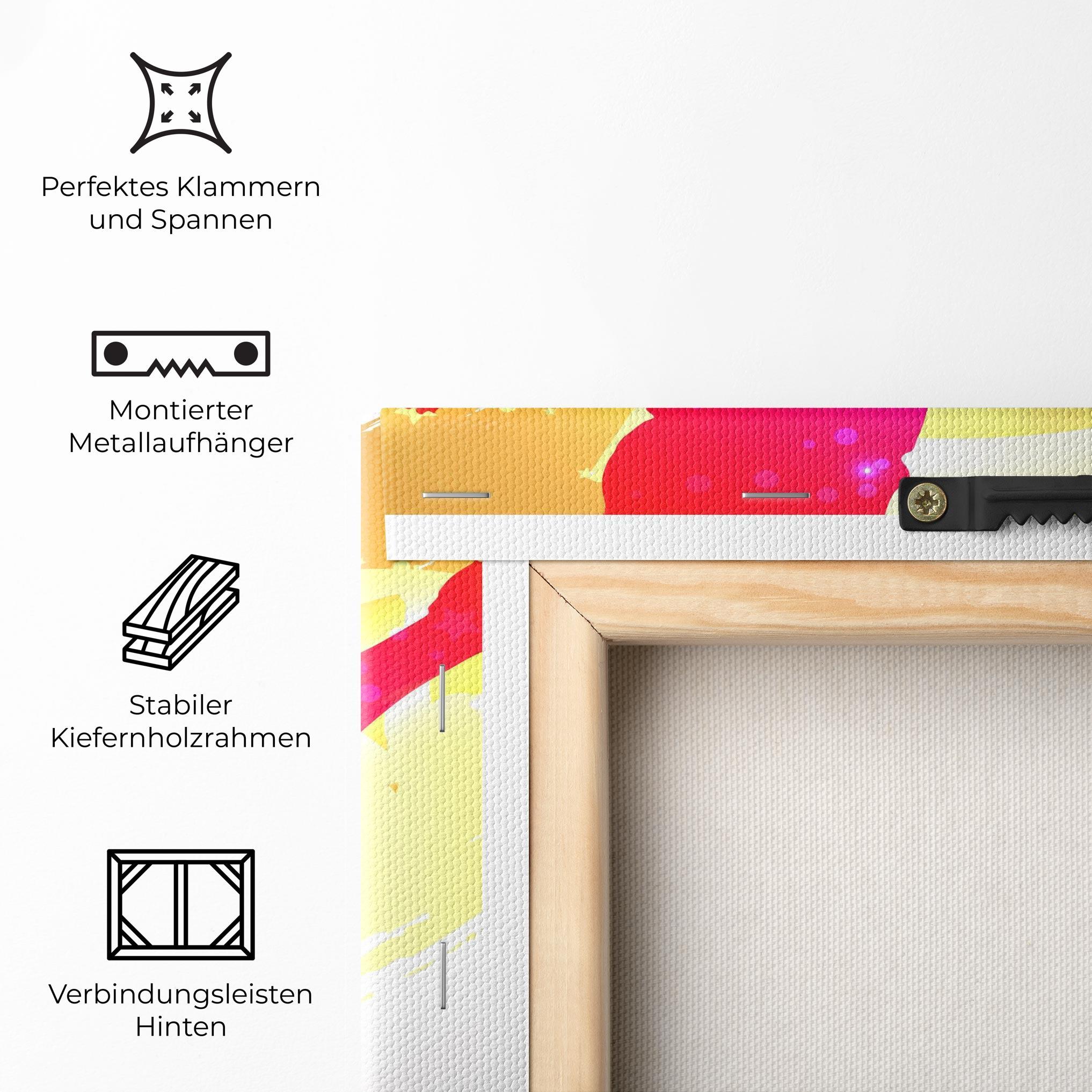 Leinwandbild Football Gold Art mockup 5