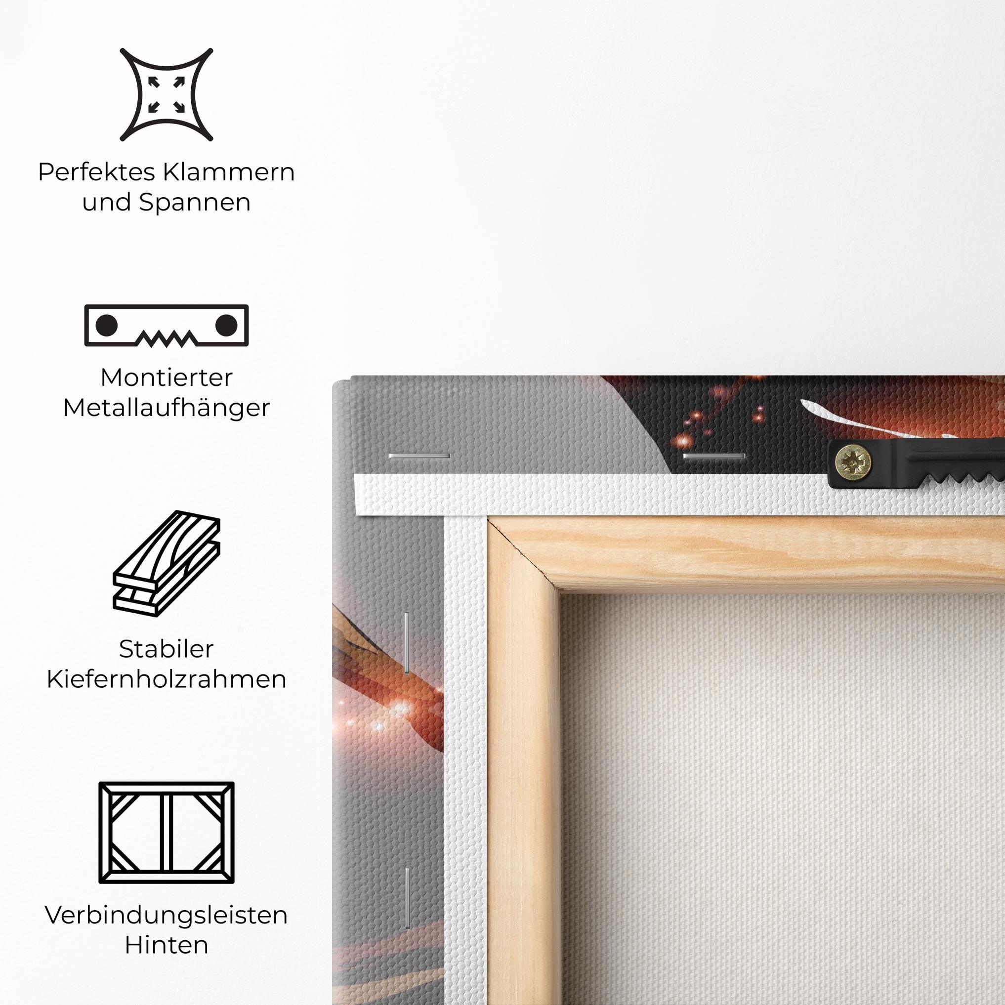 Leinwandbild Football Jump mockup 5