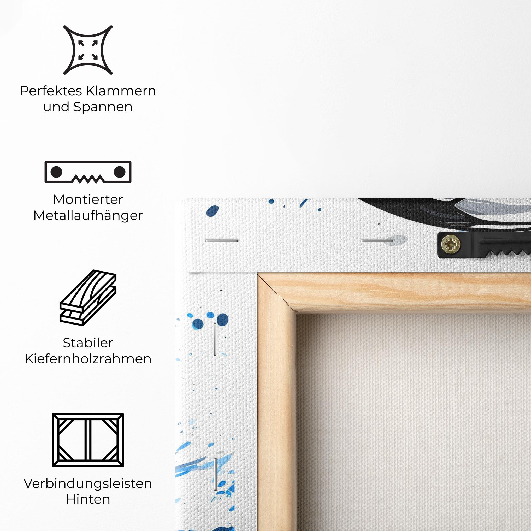 Leinwandbild Football Wave mockup 5