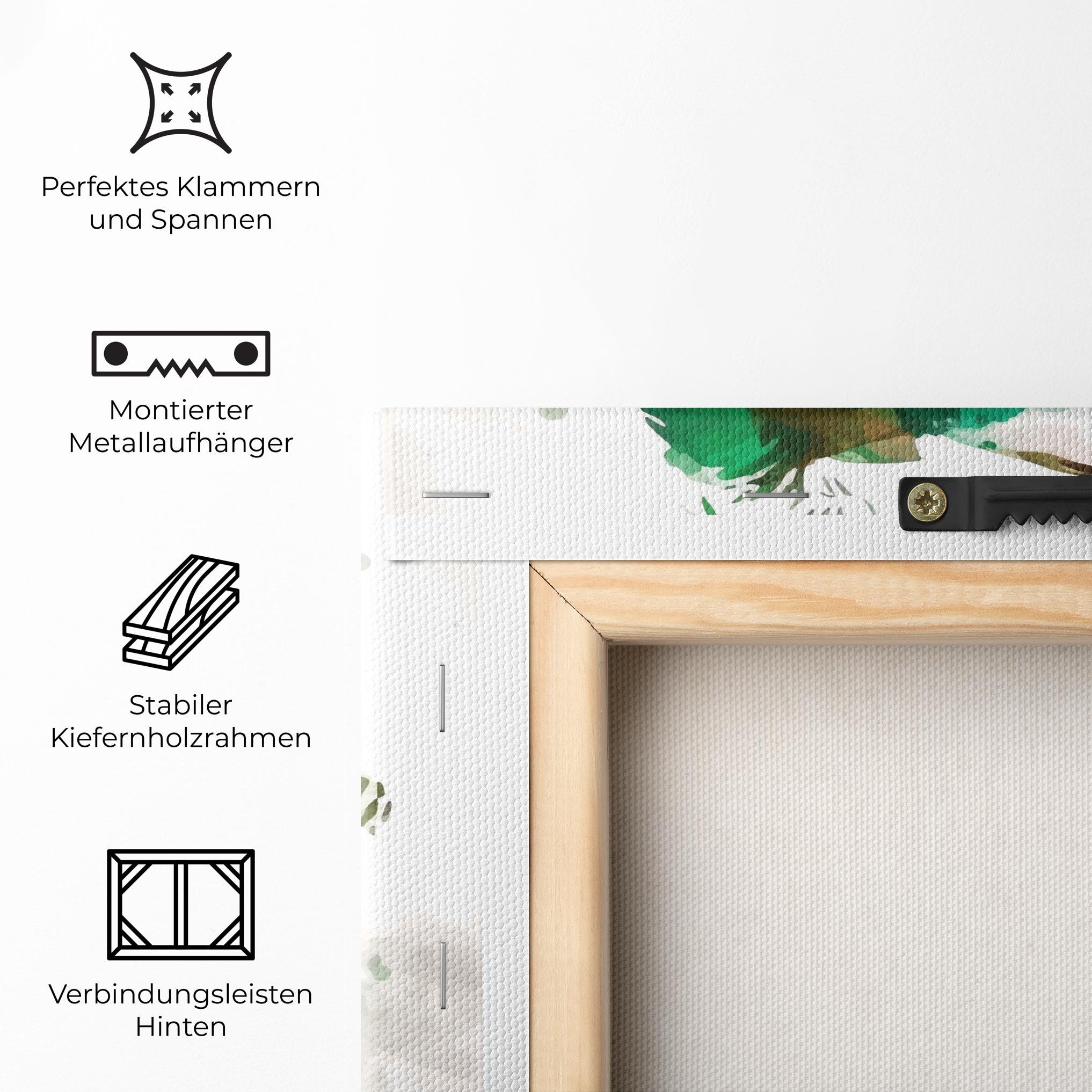 Leinwandbild Green Football mockup 5