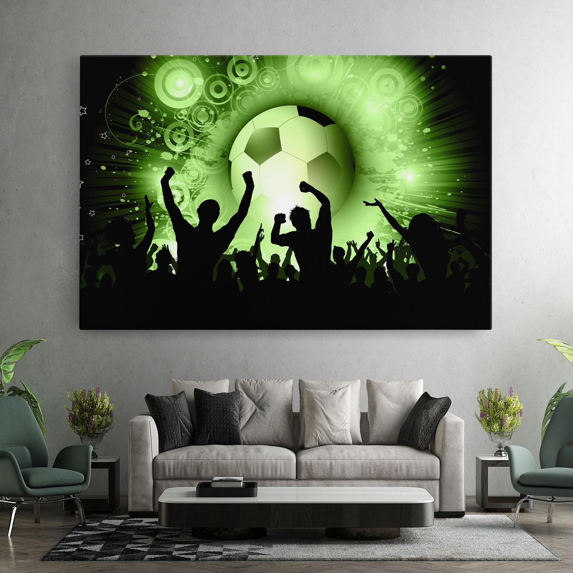 Leinwandbild Football Crowd mockup 7