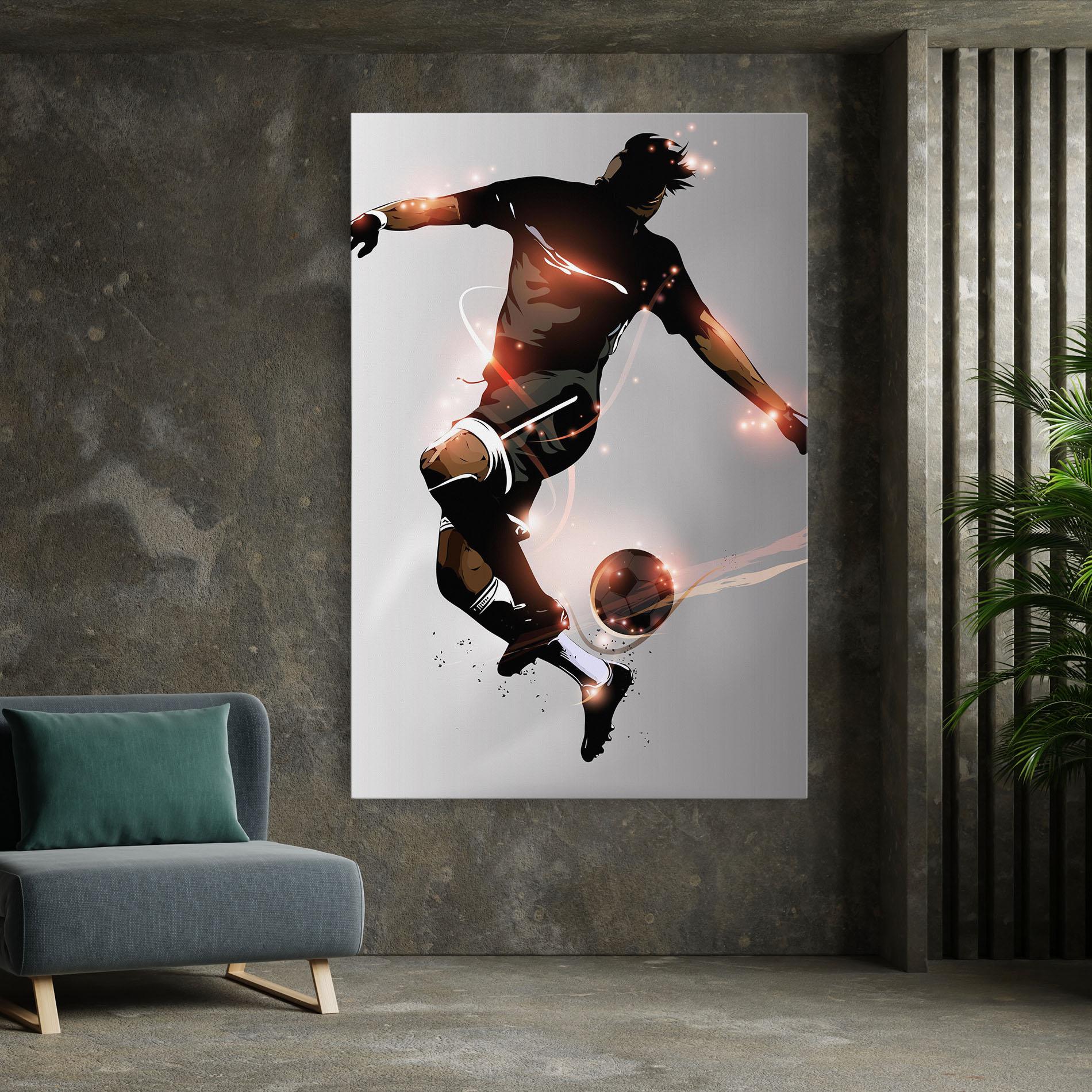Leinwandbild Football Jump mockup 7
