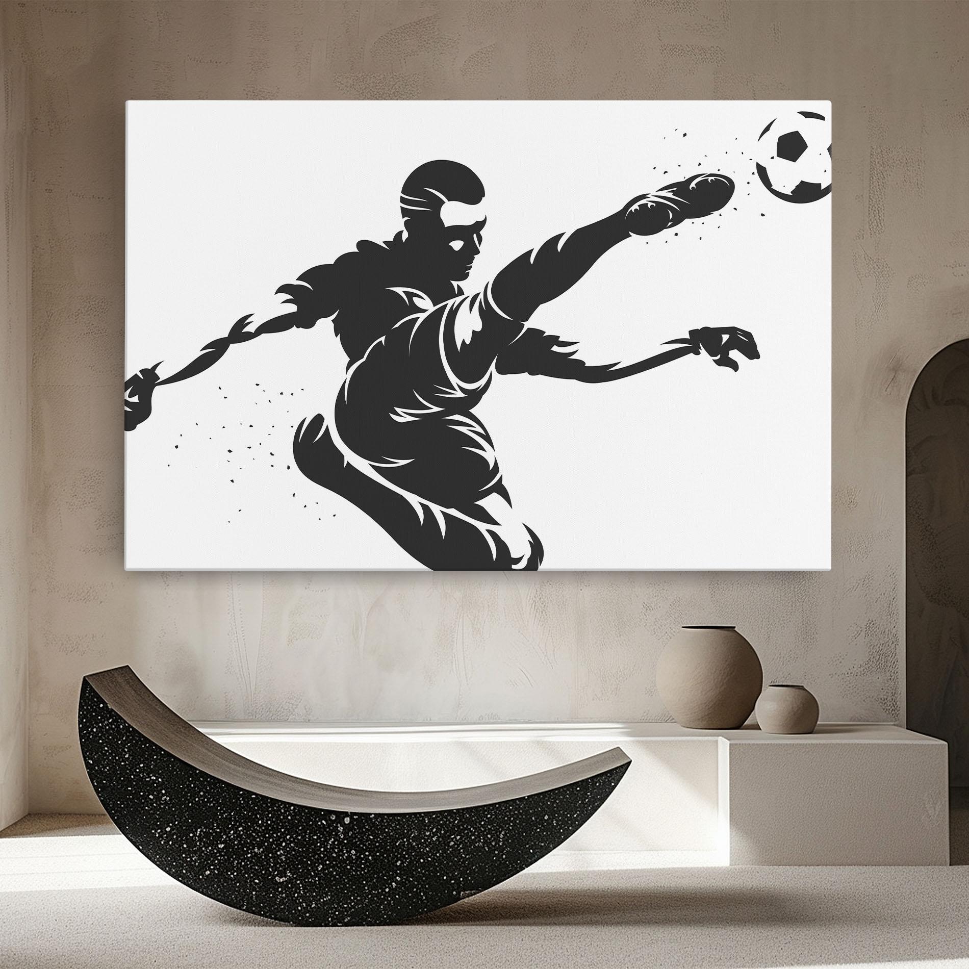 Leinwandbild Air Football mockup 8
