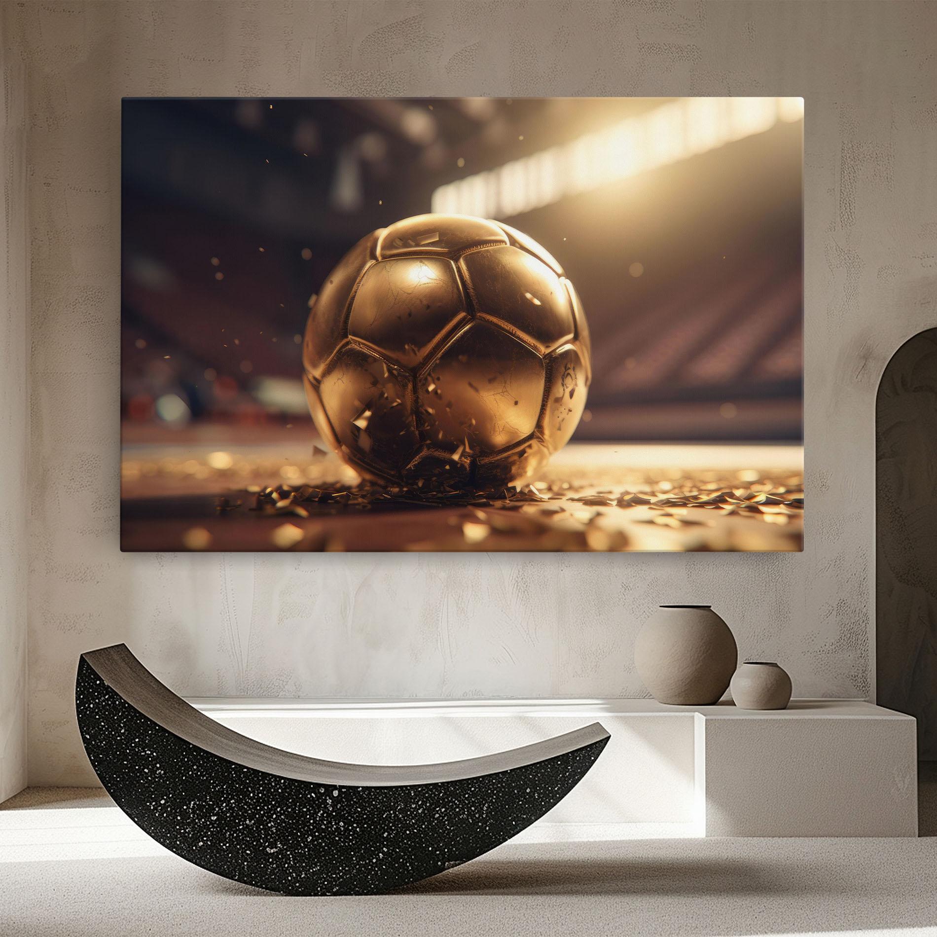 Leinwandbild Award For Football mockup 8