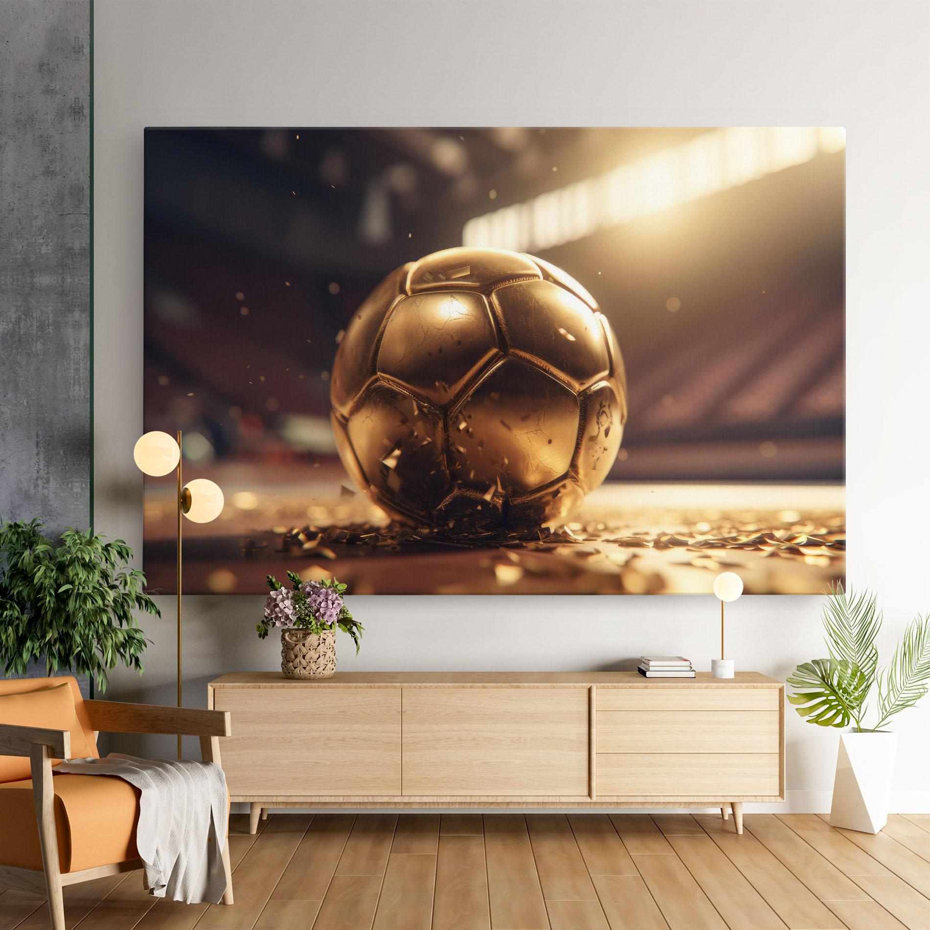 Leinwandbild Award For Football mockup 9