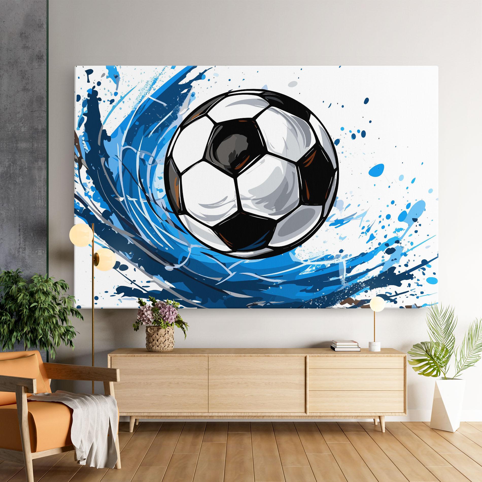 Leinwandbild Football Wave mockup 9