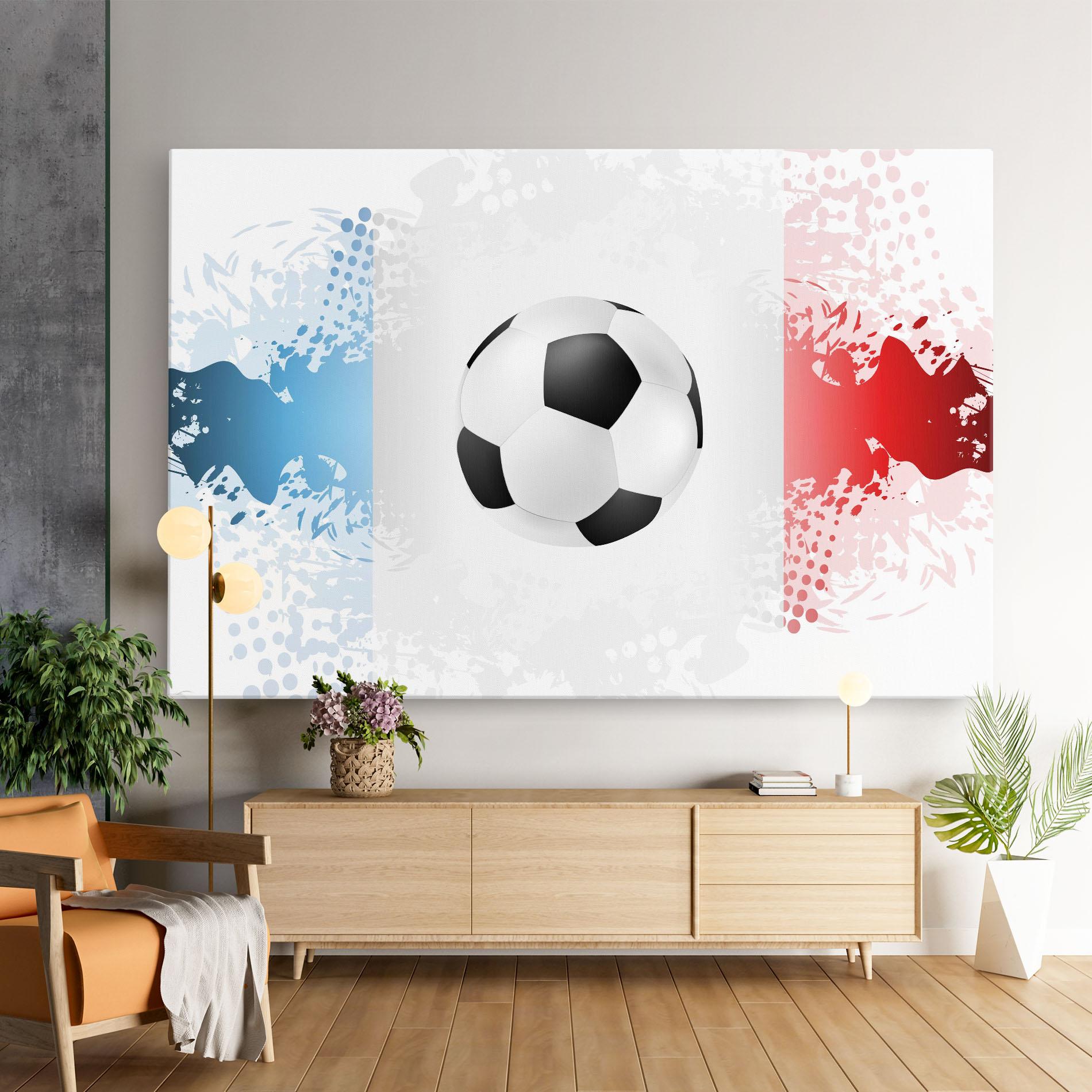 Leinwandbild France Football mockup 9