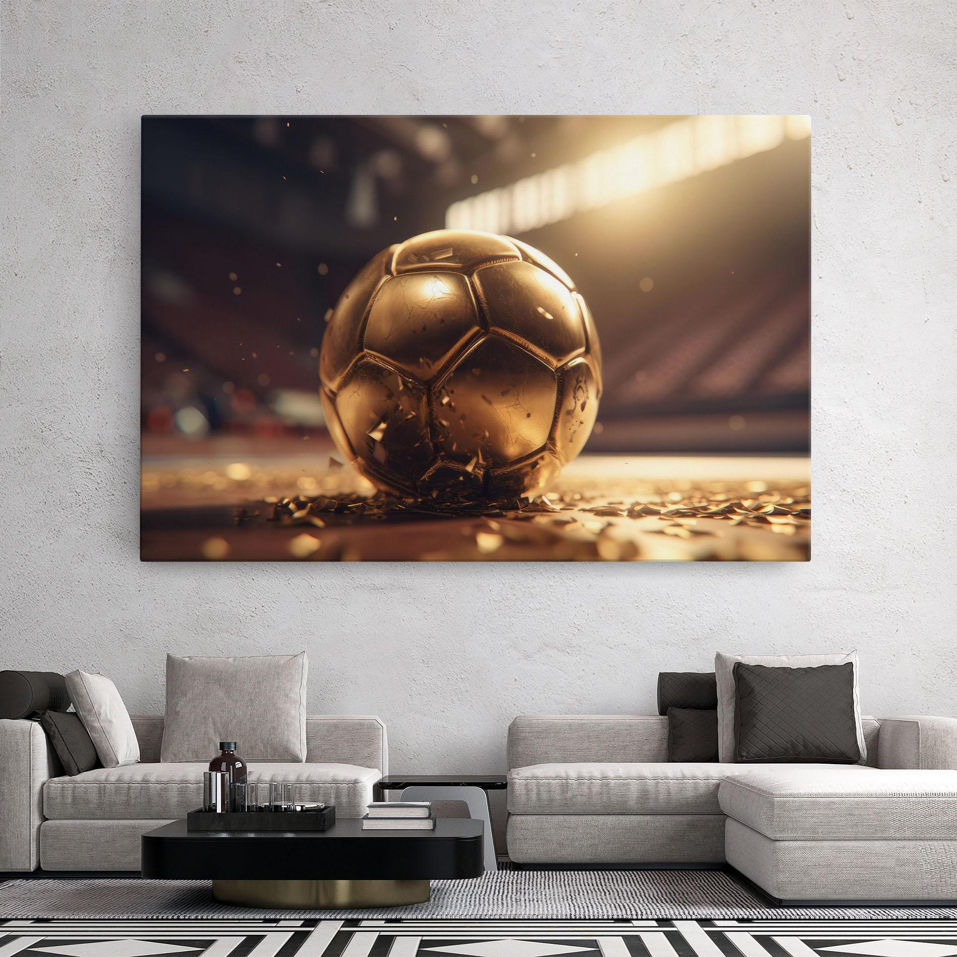 Leinwandbild Award For Football mockup 2