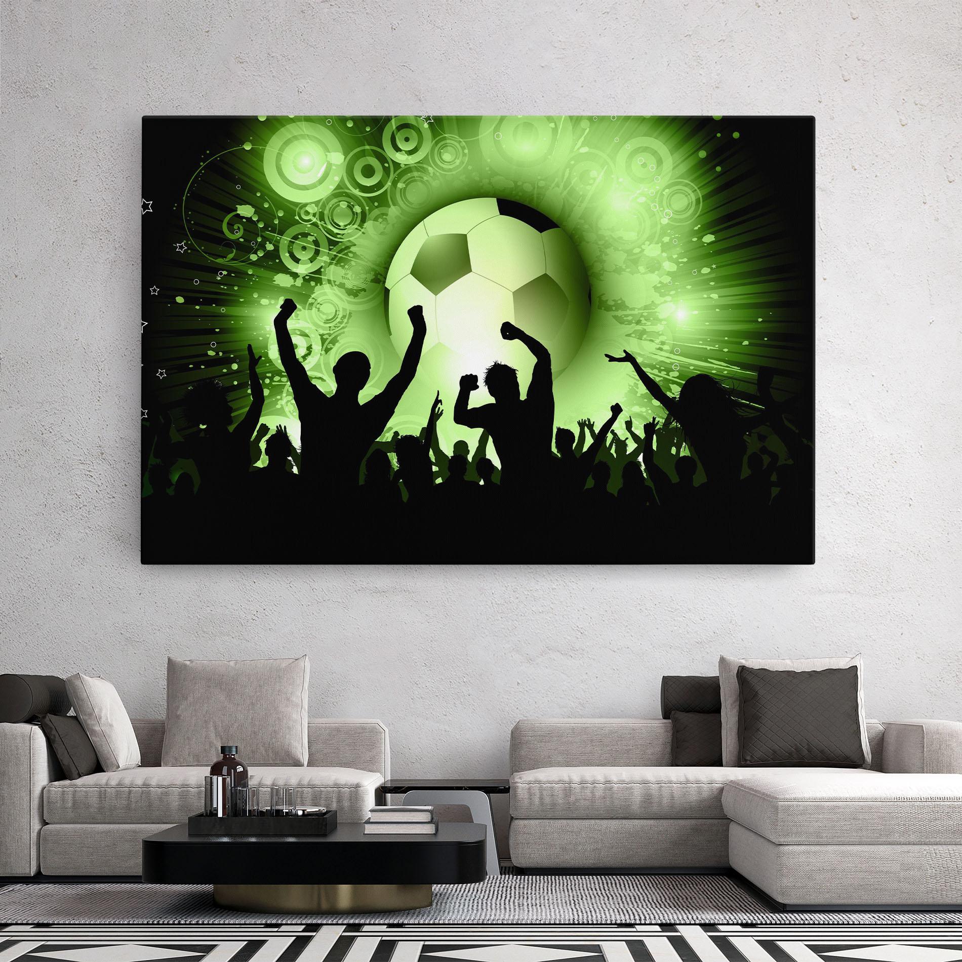 Leinwandbild Football Crowd mockup 2