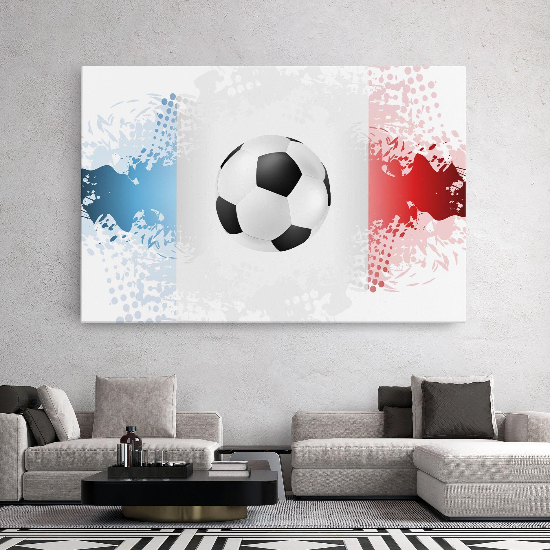Leinwandbild France Football mockup 2