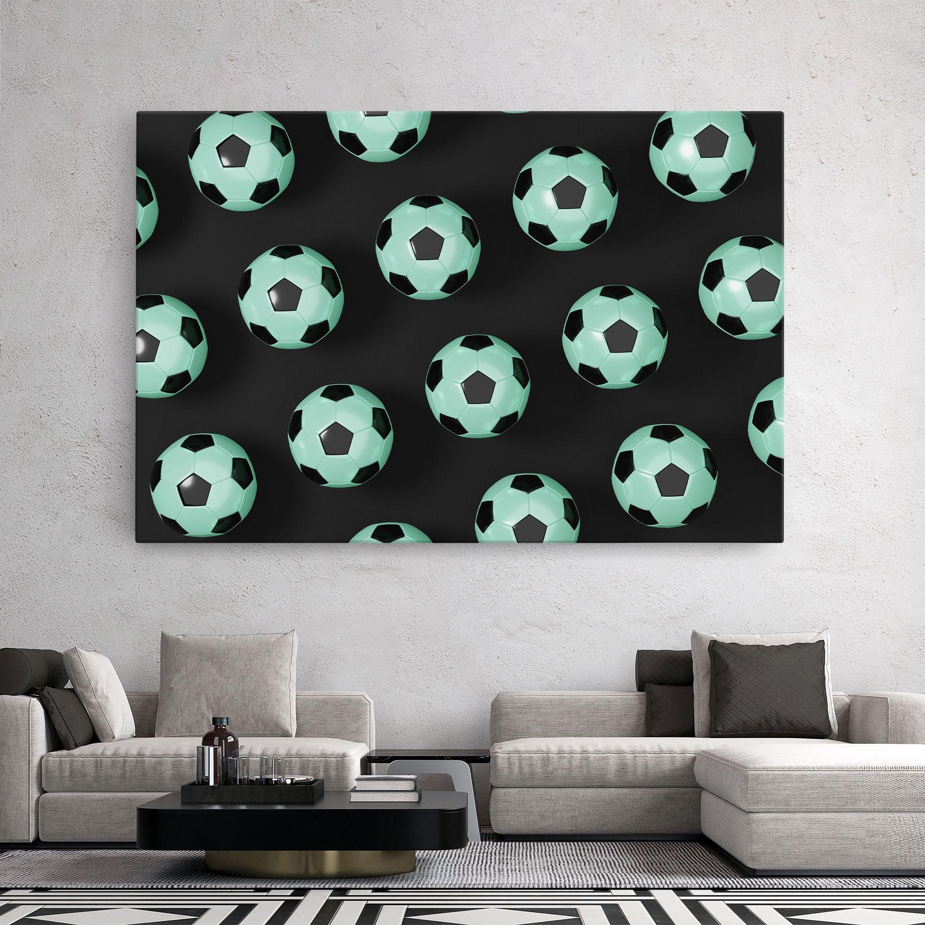 Leinwandbild Green Light Football mockup 2