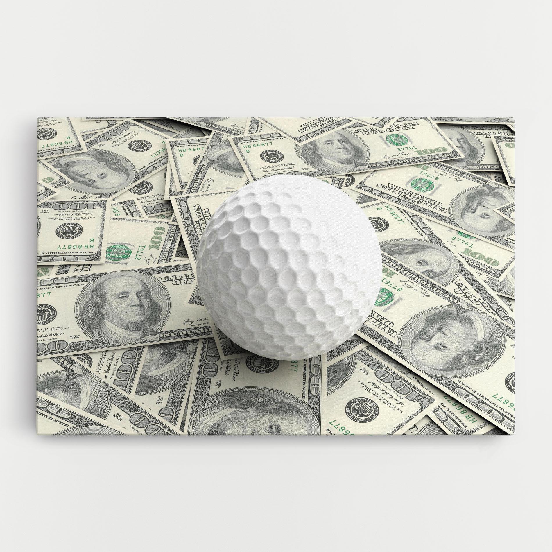 Leinwandbild 3d Golf Ball mockup 0