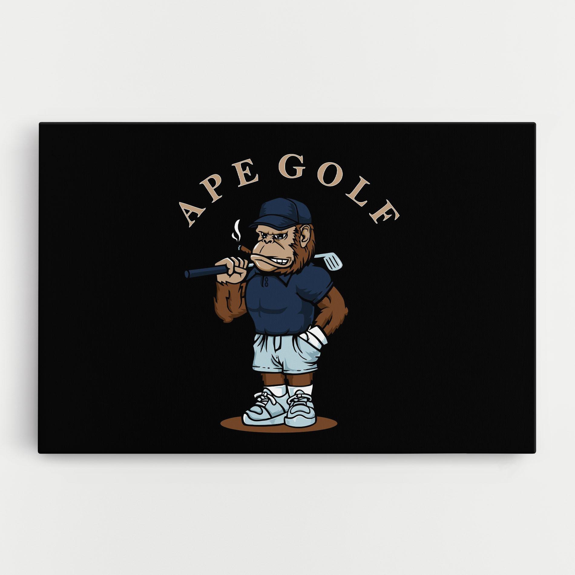 Leinwandbild Ape Golf mockup 0