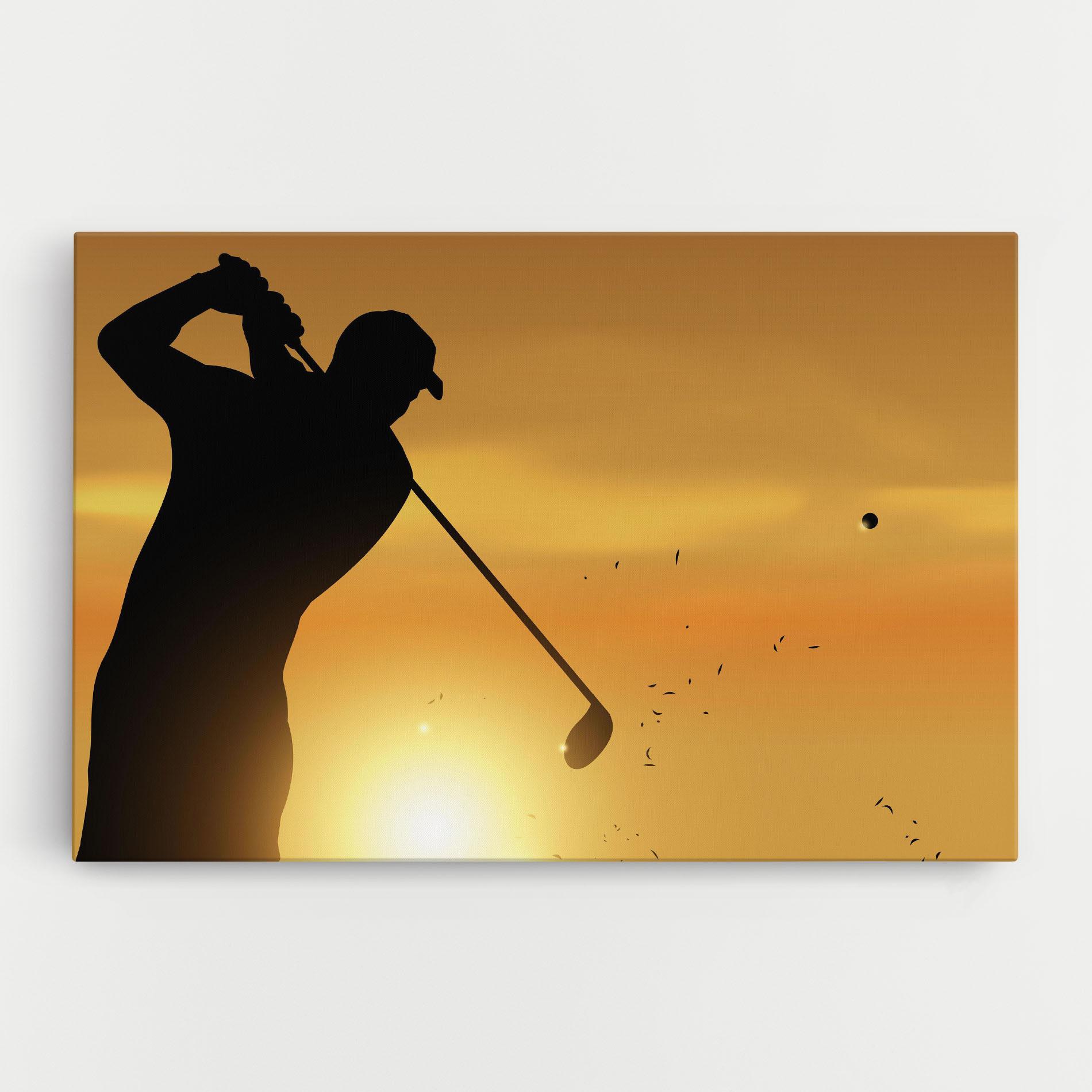 Leinwandbild Gold Sunrise mockup 0