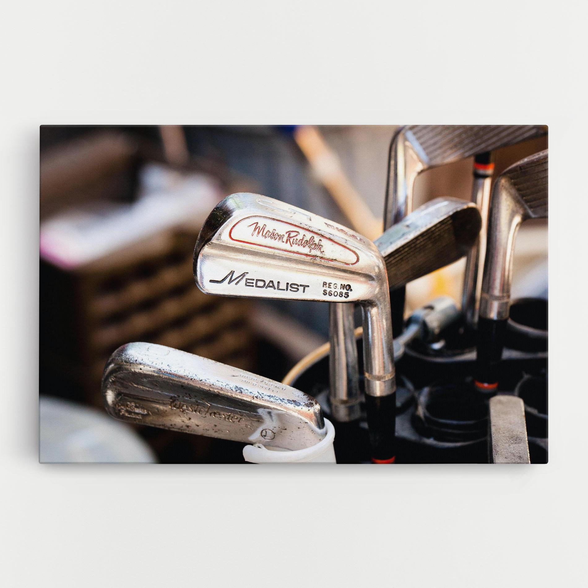 Leinwandbild Silver Golf Club mockup 0