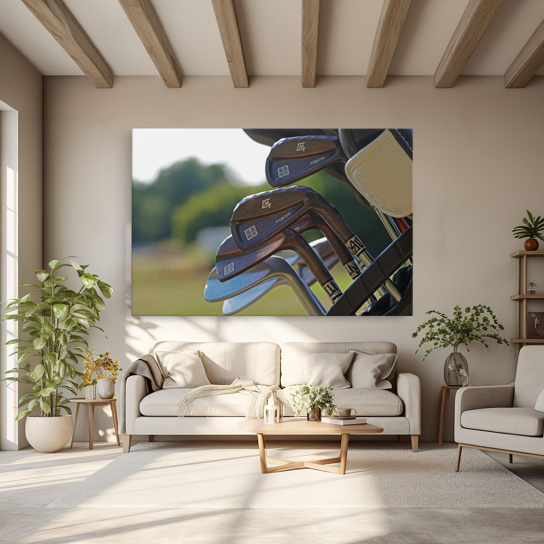 Leinwandbild Brown Golf Club mockup 6