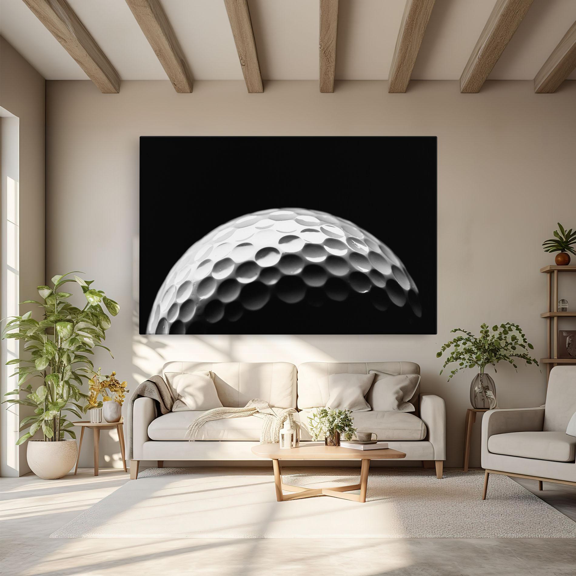 Leinwandbild Golf Ball Close Up mockup 6