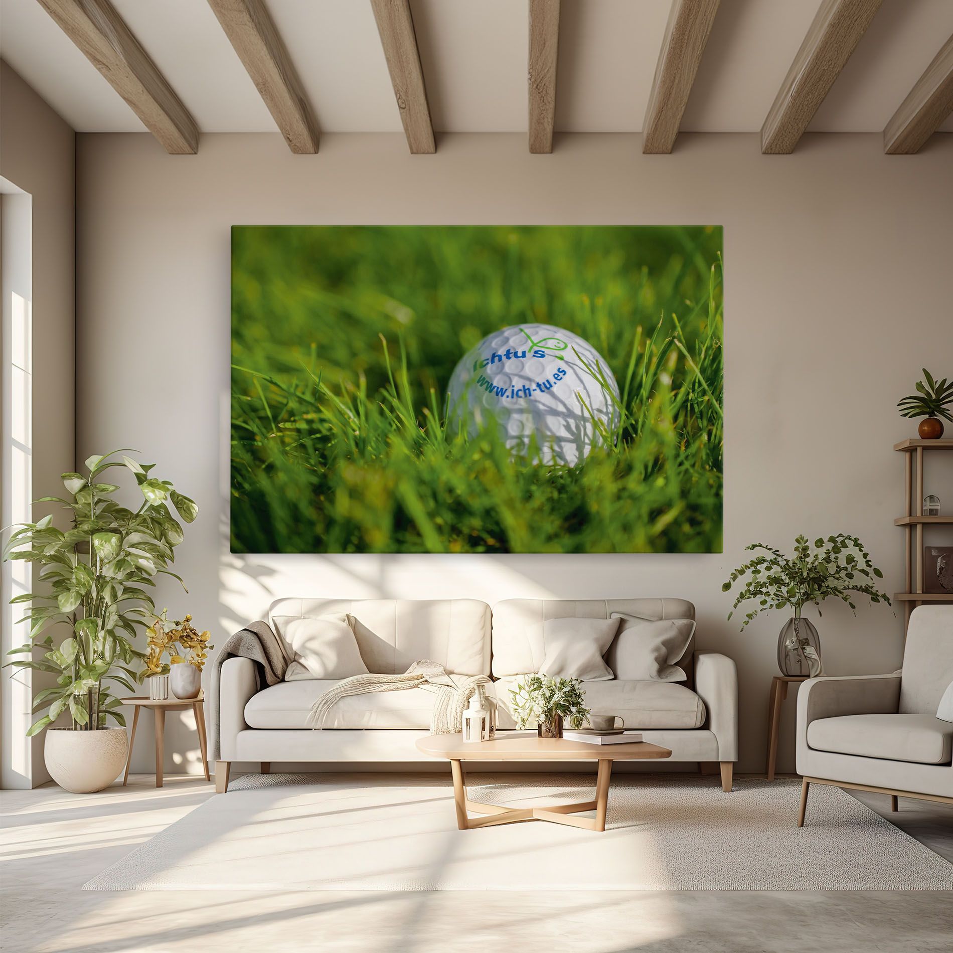 Golf Ball In Grass mockup 6