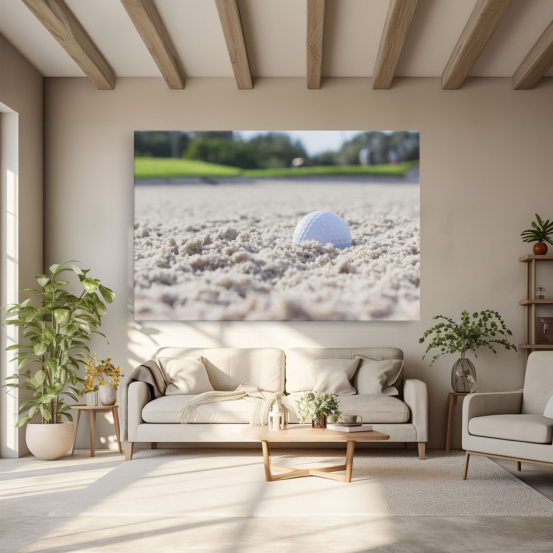 Golf Ball In Sand mockup 6