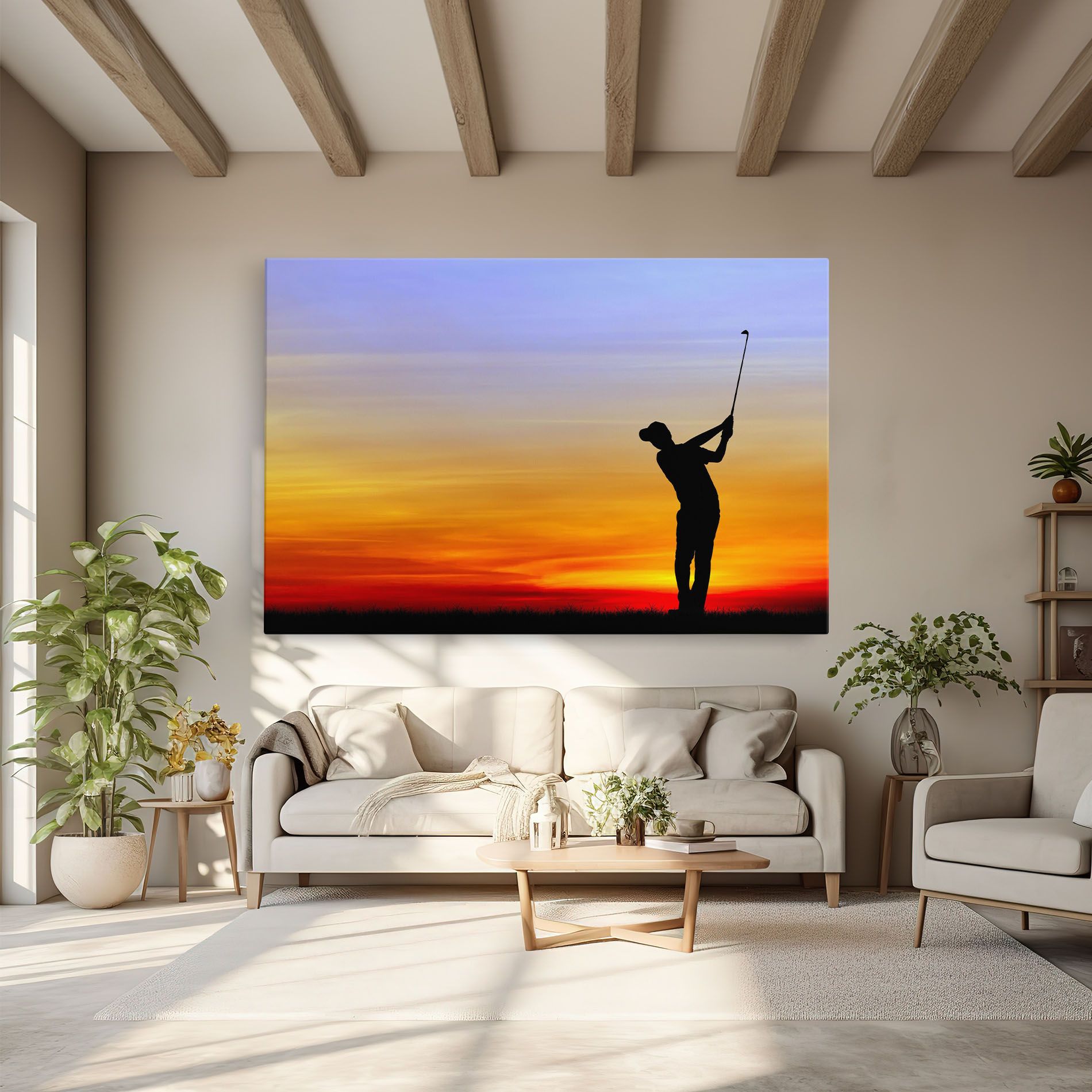 Playing Golf Sunrise mockup 6