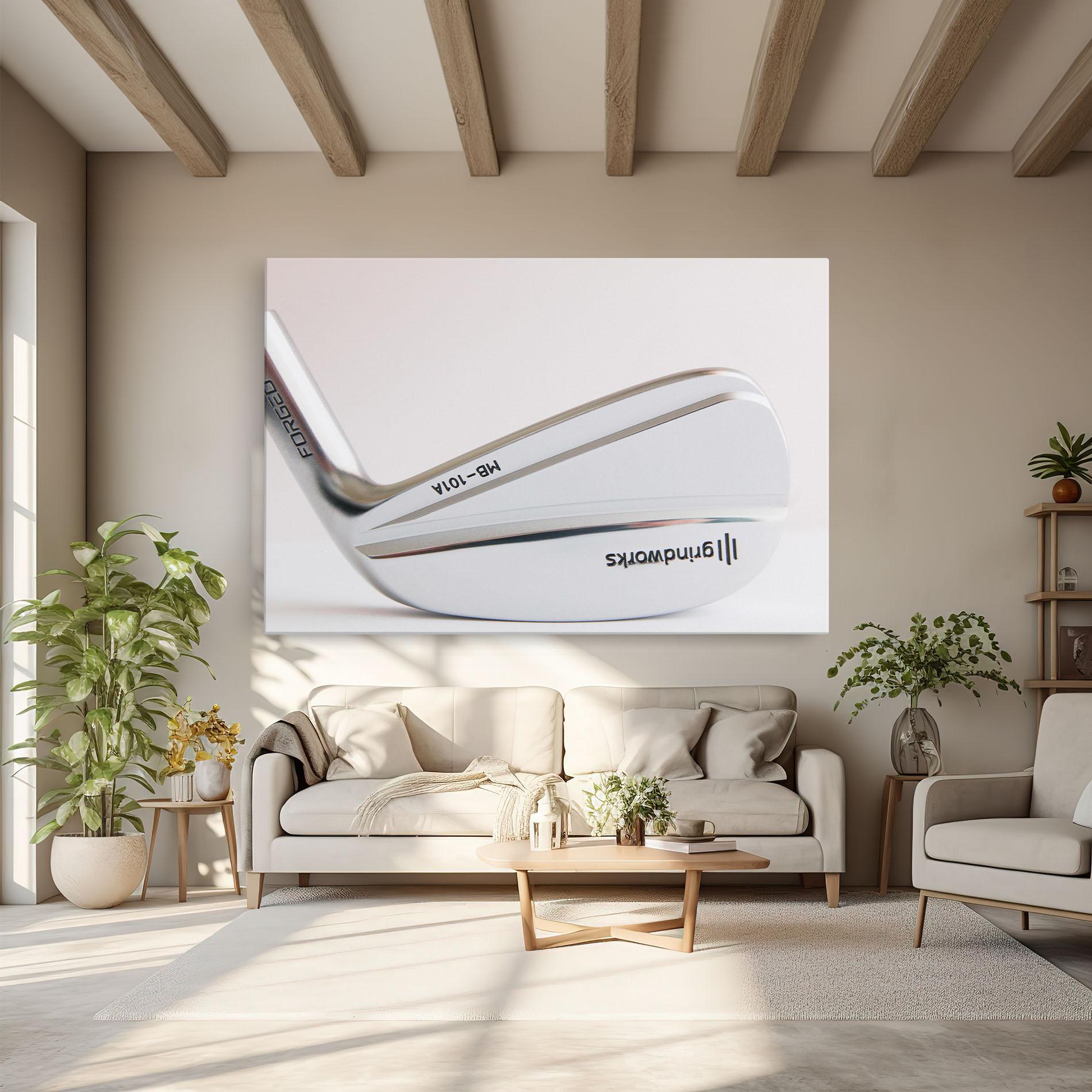 Leinwandbild Shiny Golf Club mockup 6