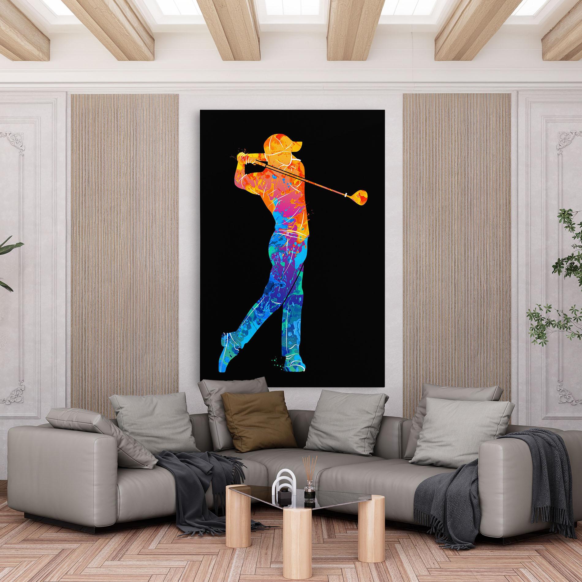 Leinwandbild Color Mix Golf mockup 6