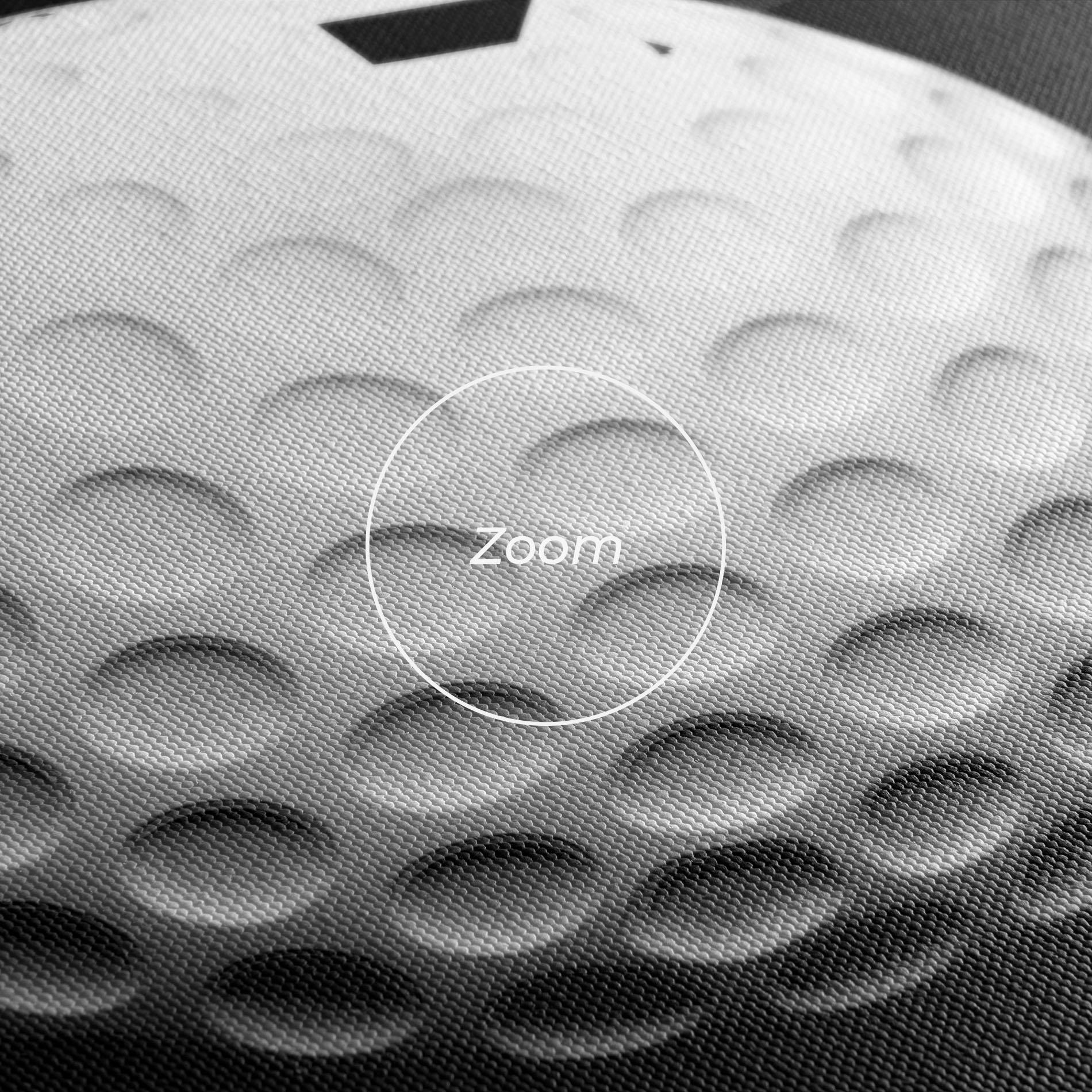 Leinwandbild Black Wall Golf Ball mockup 3