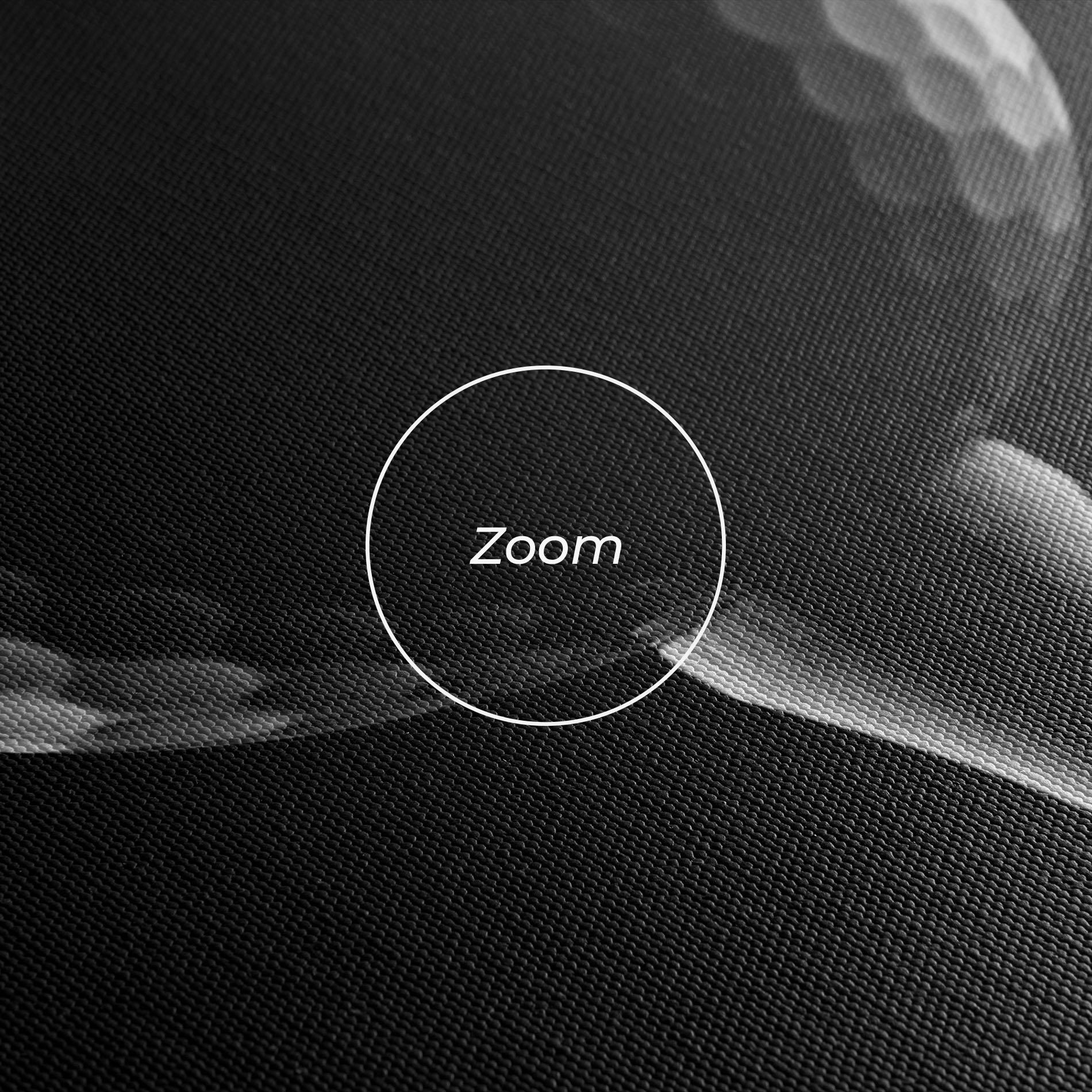 Leinwandbild Golf Ball Black mockup 3