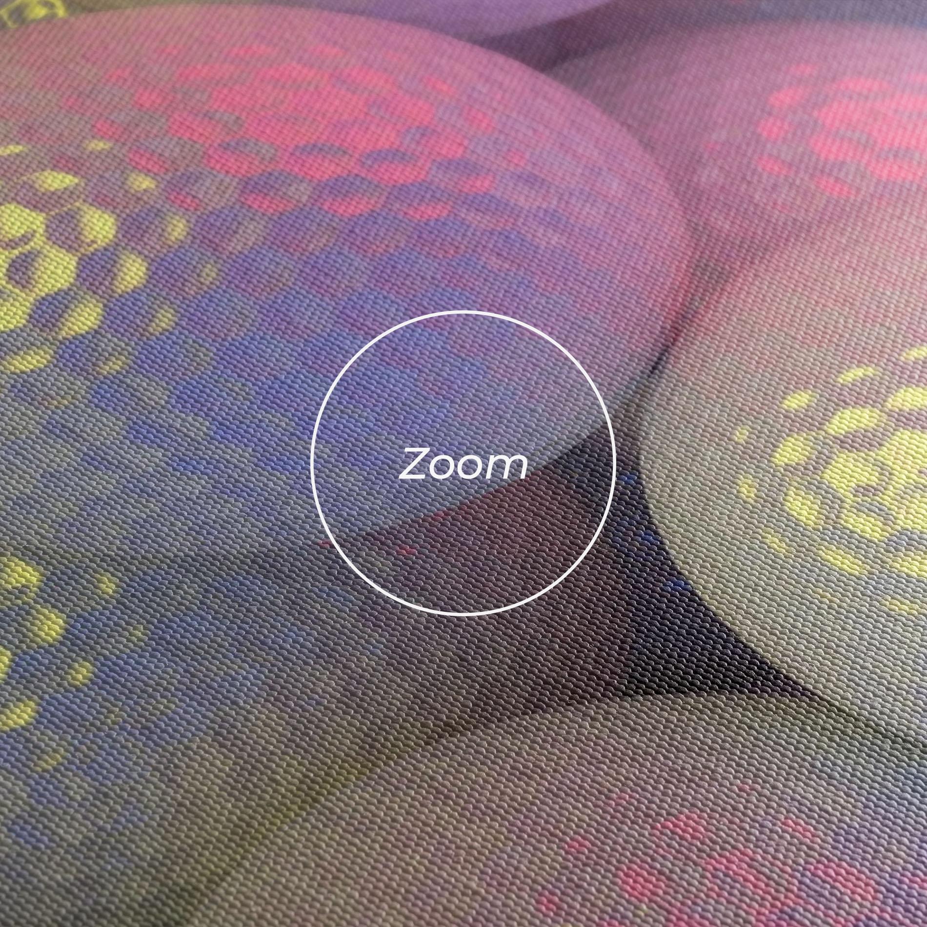 Leinwandbild Purple Light Golf Ball mockup 3