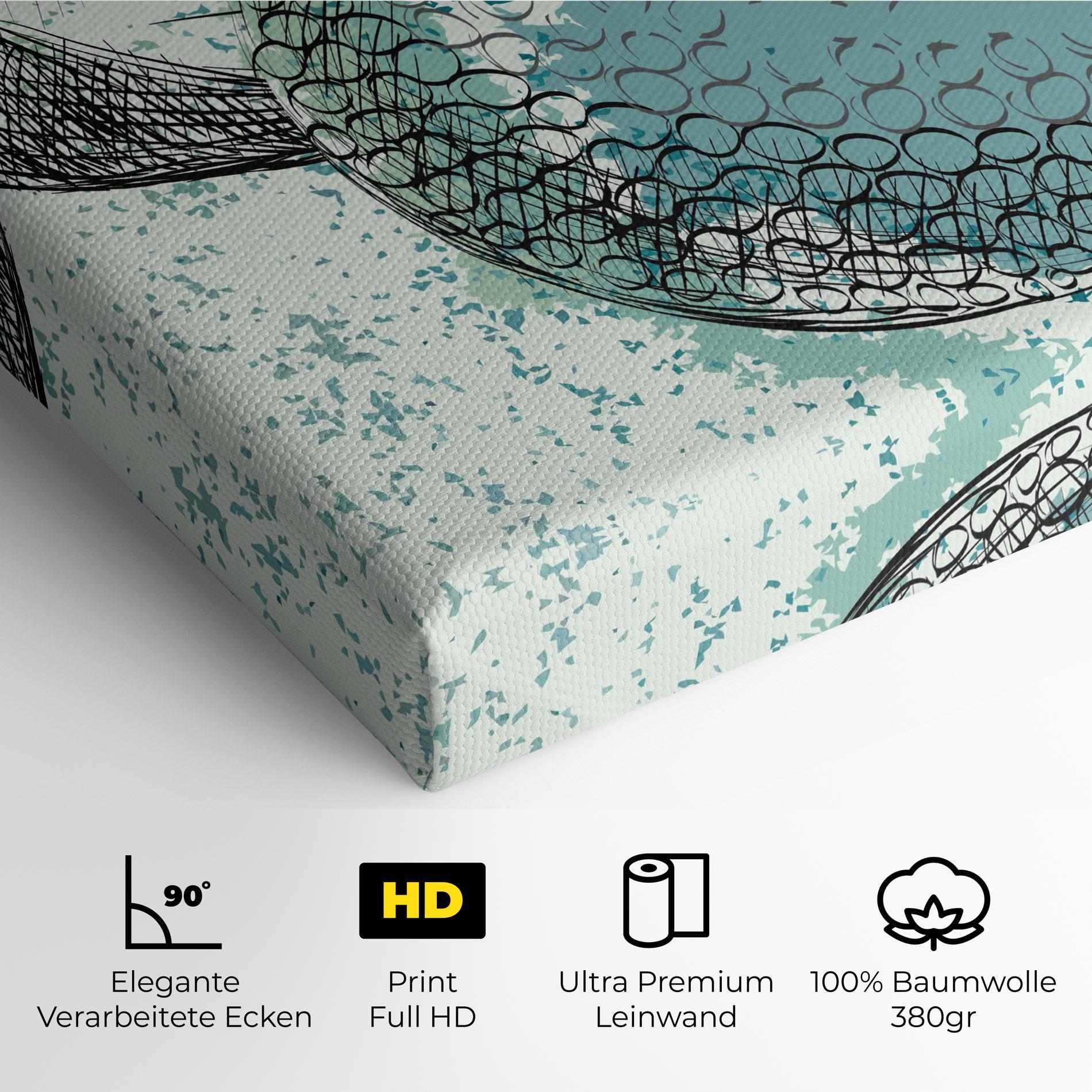 Leinwandbild Blue Golf mockup 4